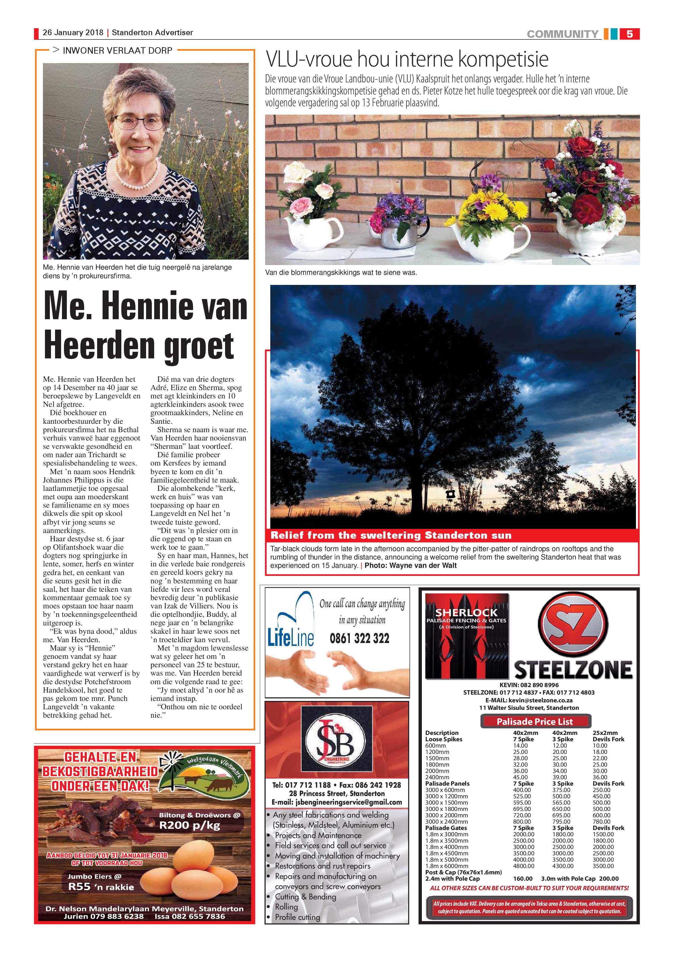 Standerton Advertiser 26 January page 5