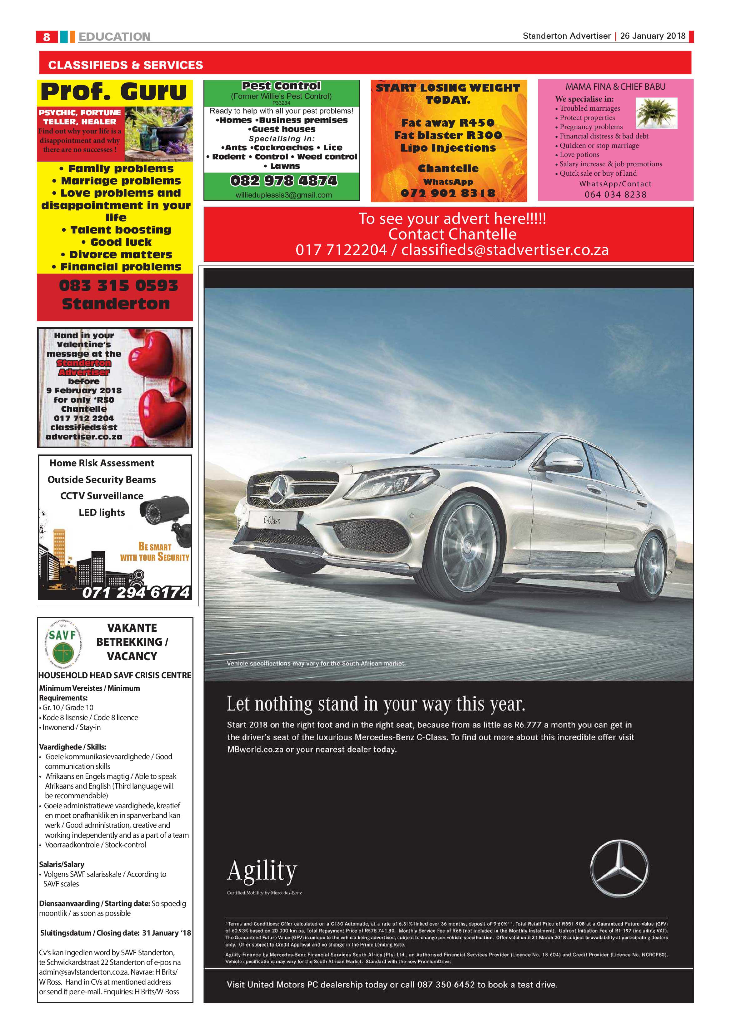 Standerton Advertiser 26 January page 8