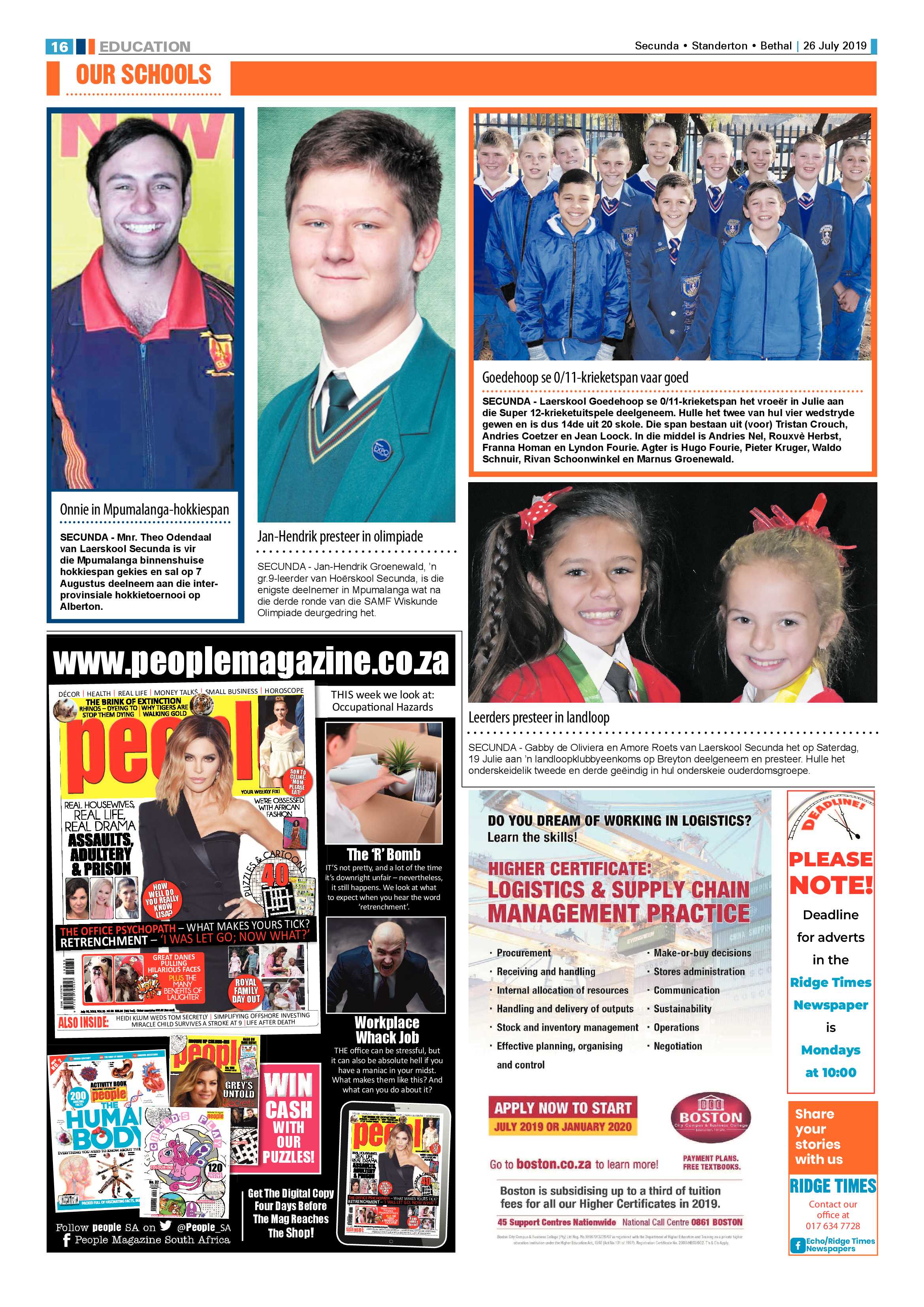Standerton Advertiser 26 July 2019 page 20