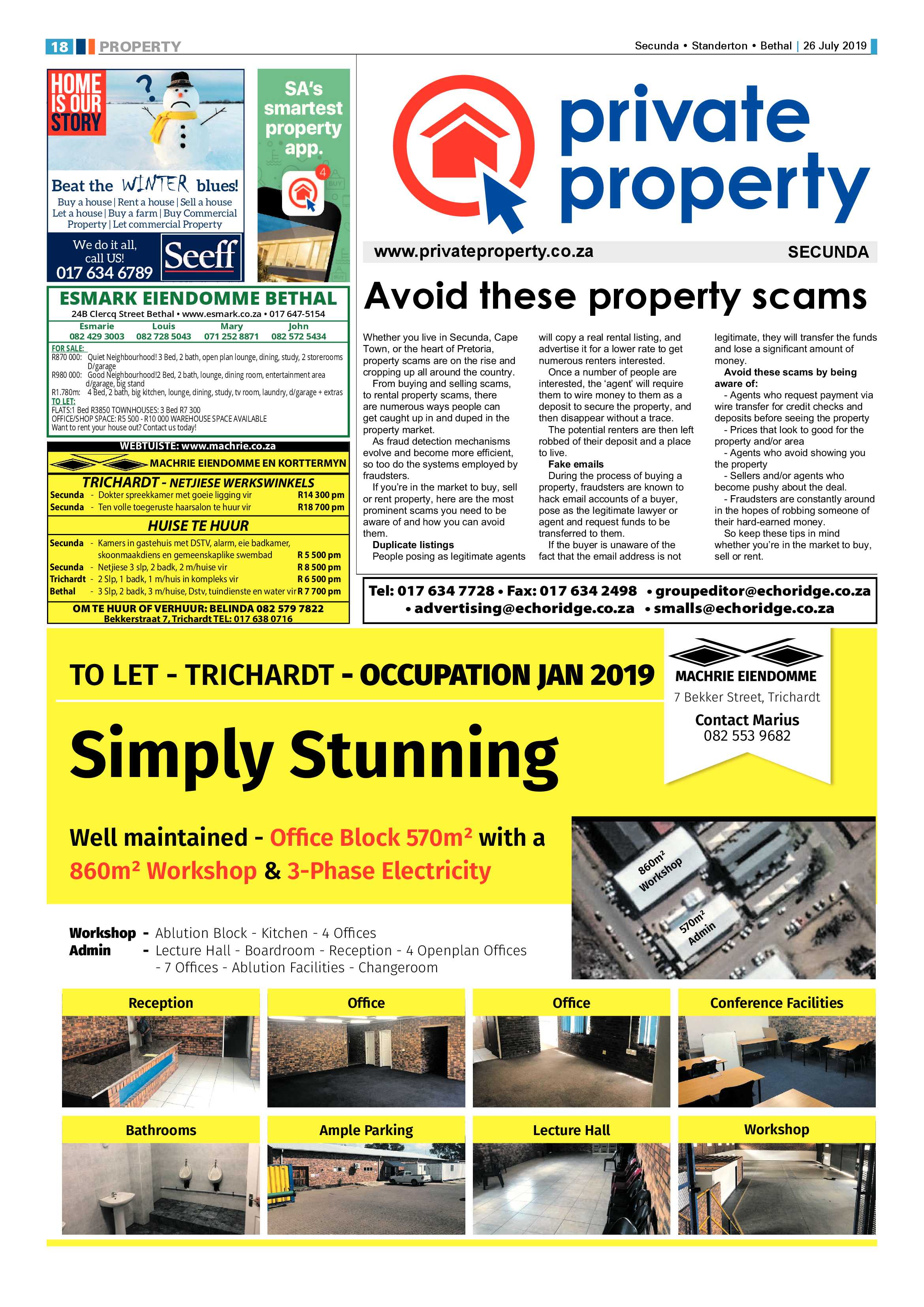 Standerton Advertiser 26 July 2019 page 22
