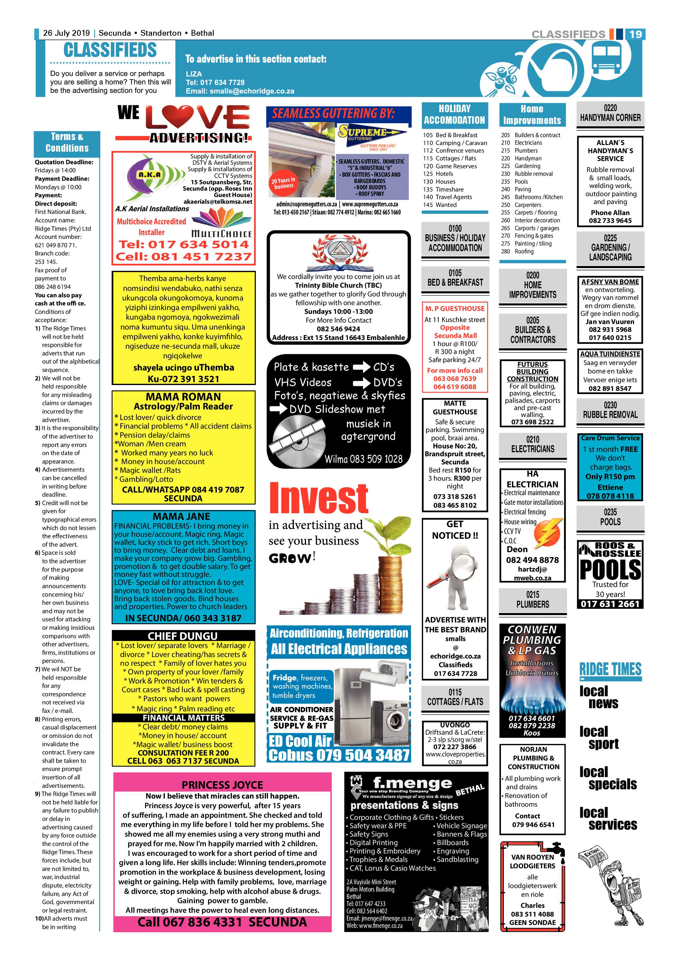 Standerton Advertiser 26 July 2019 page 23
