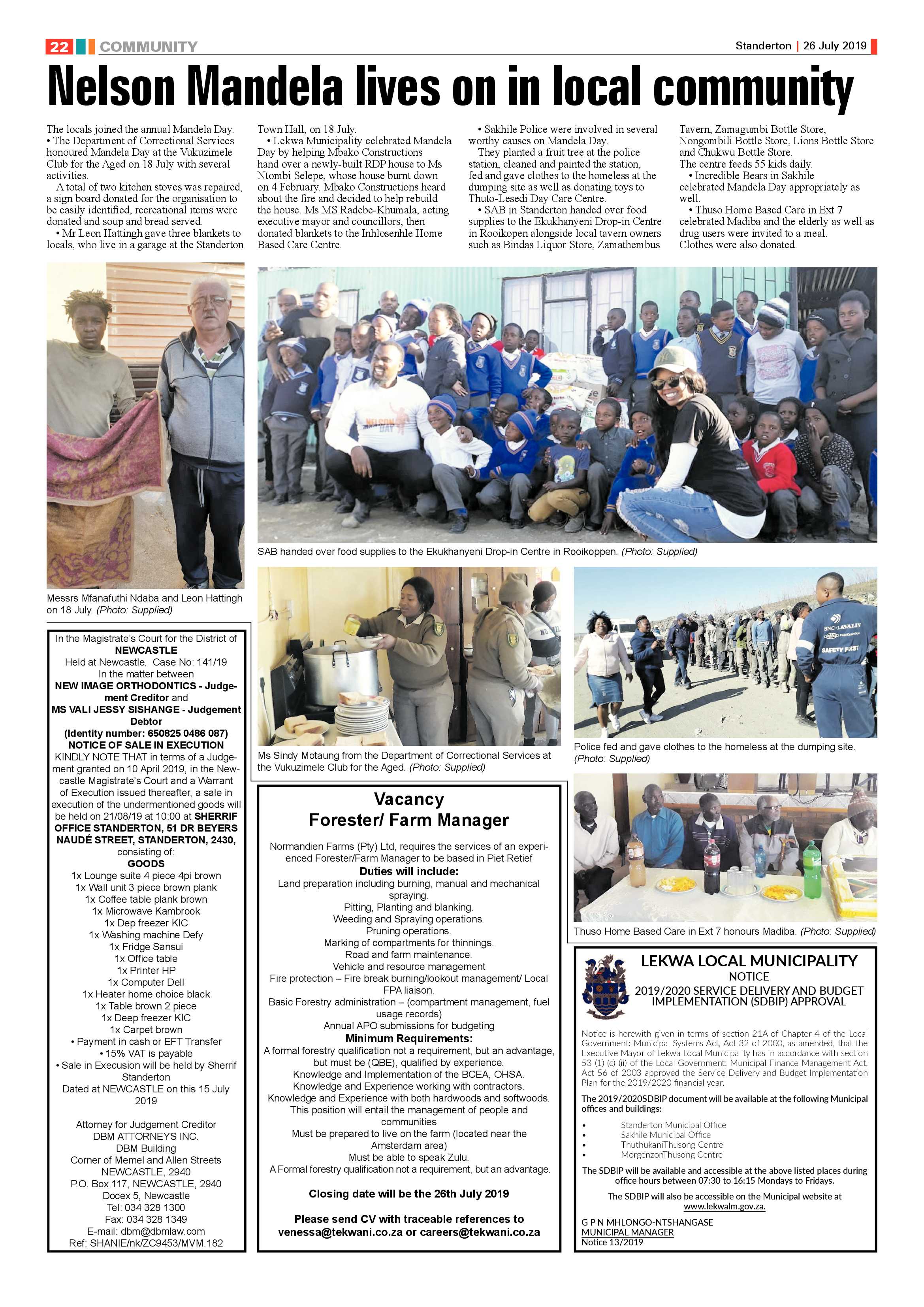 Standerton Advertiser 26 July 2019 page 30