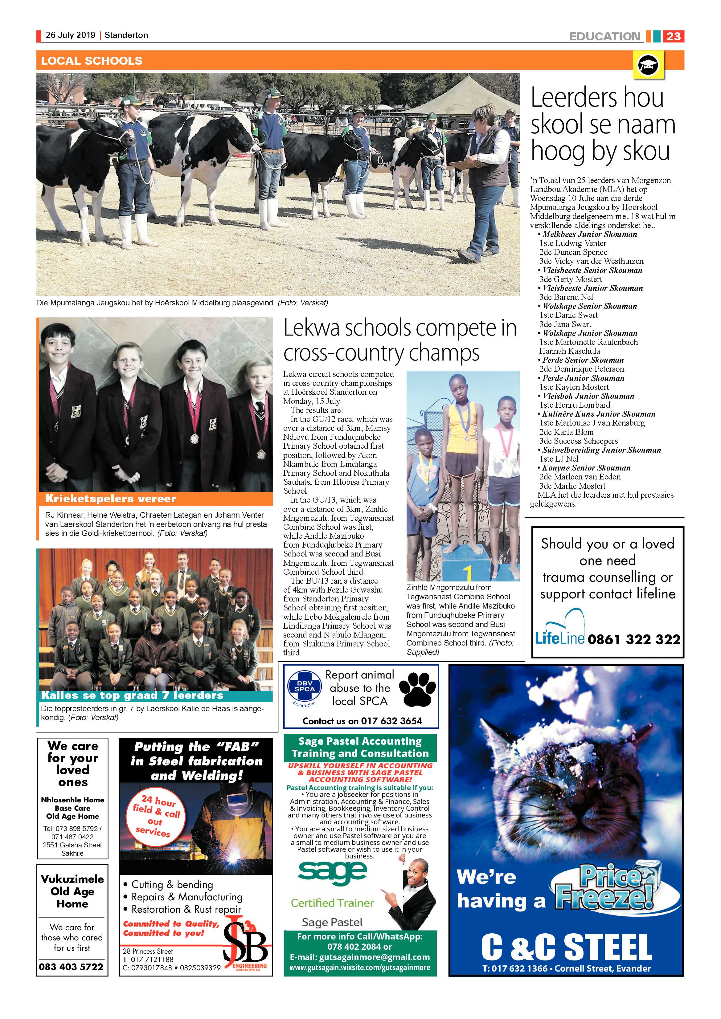 Standerton Advertiser 26 July 2019 page 31