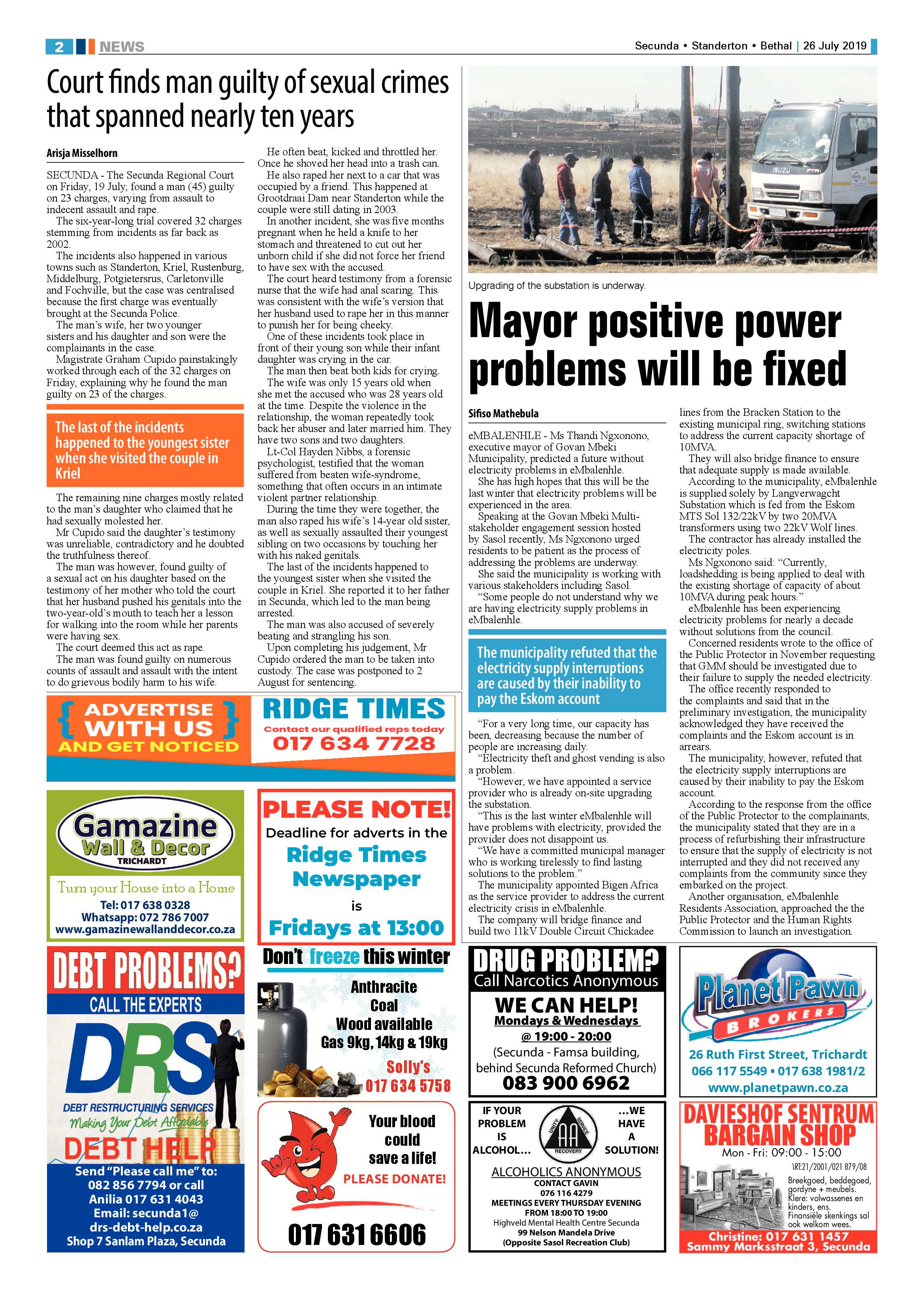 Standerton Advertiser 26 July 2019 page 6