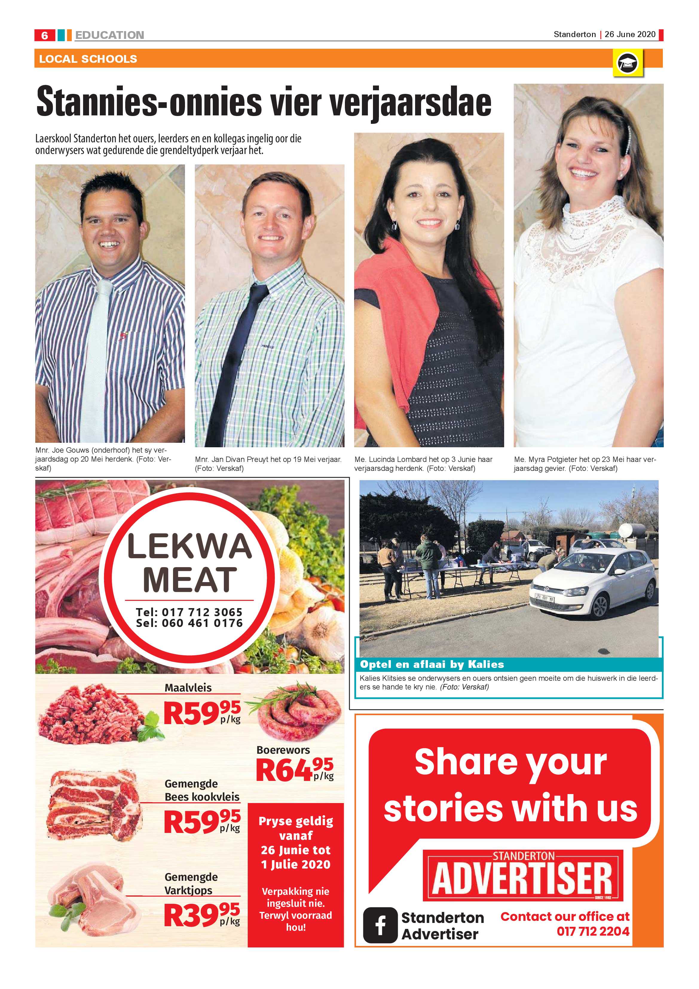 Standerton Advertiser 26 June 2020 page 6