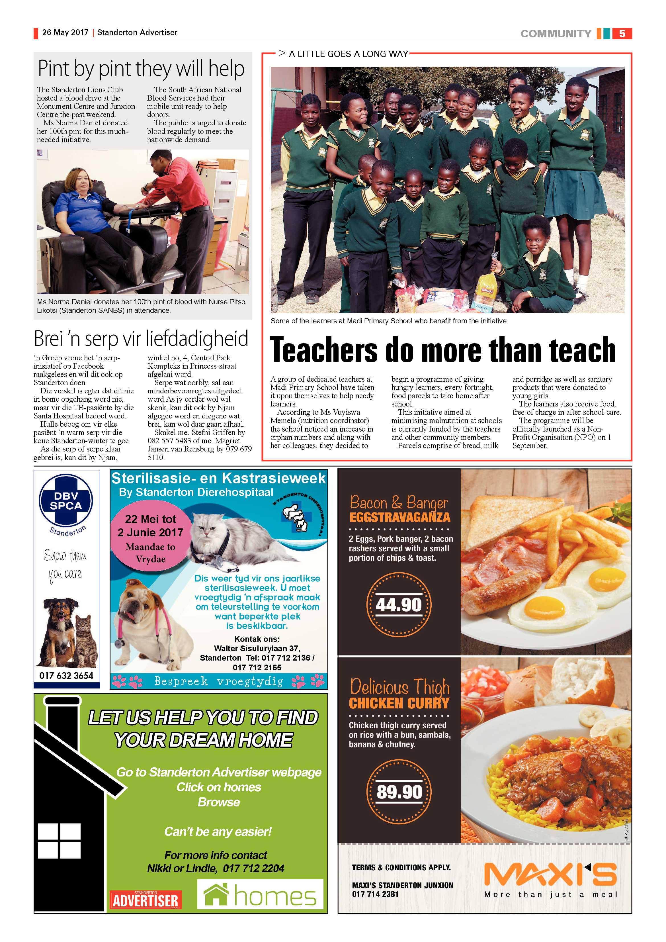 Standerton Advertiser 26 May 2017 page 5