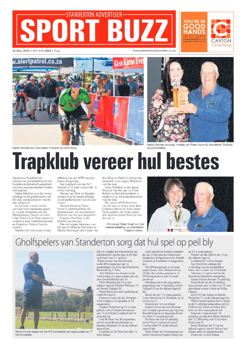 Standerton Advertiser 26 May 2023 page 8