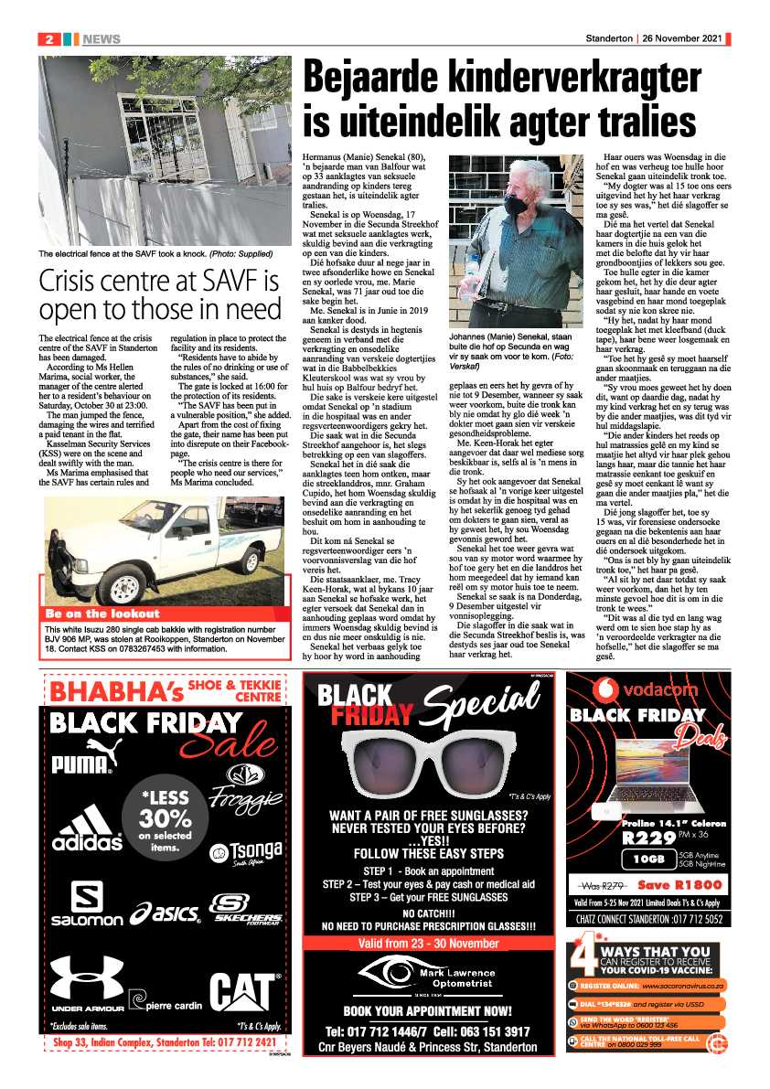 Standerton Advertiser 26 November 2021 page 2