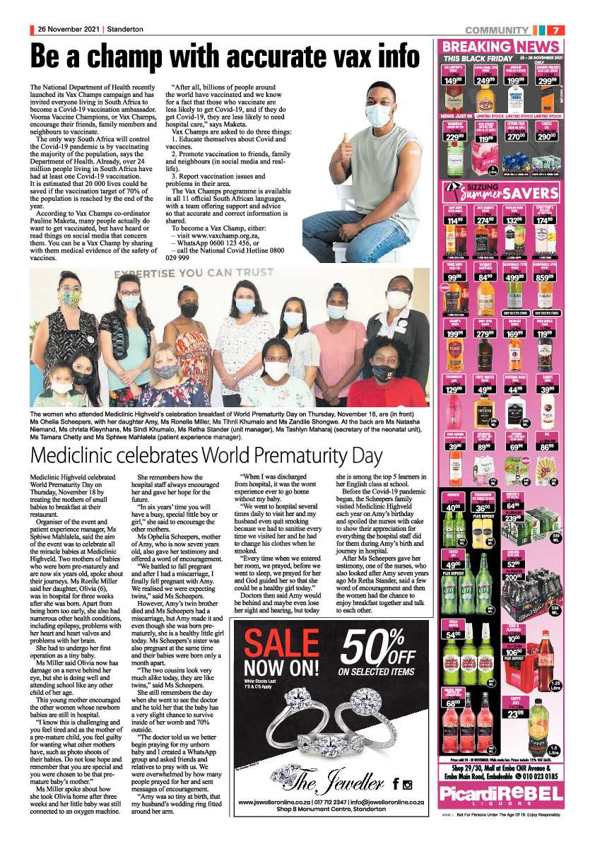 Standerton Advertiser 26 November 2021 page 7
