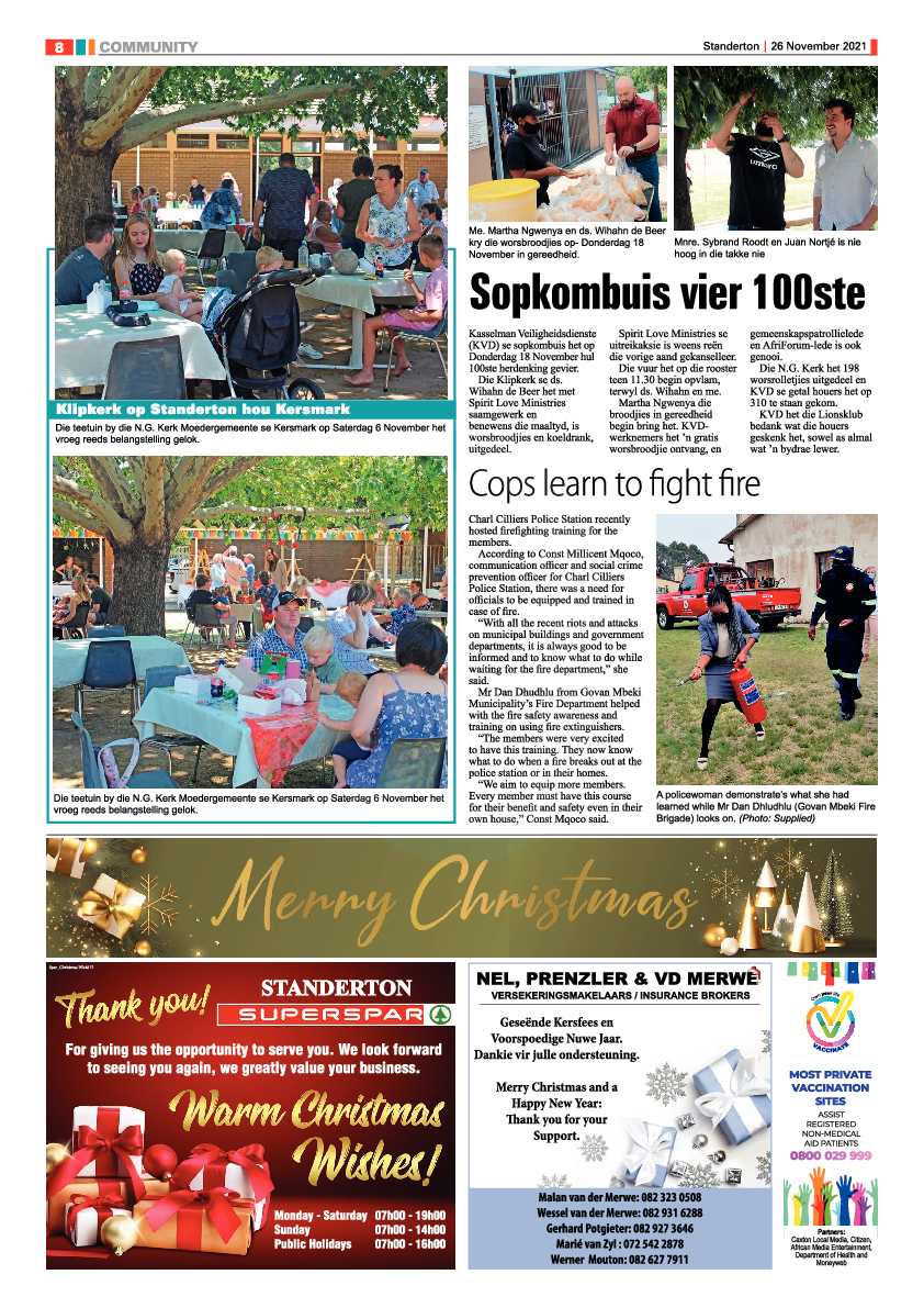 Standerton Advertiser 26 November 2021 page 8