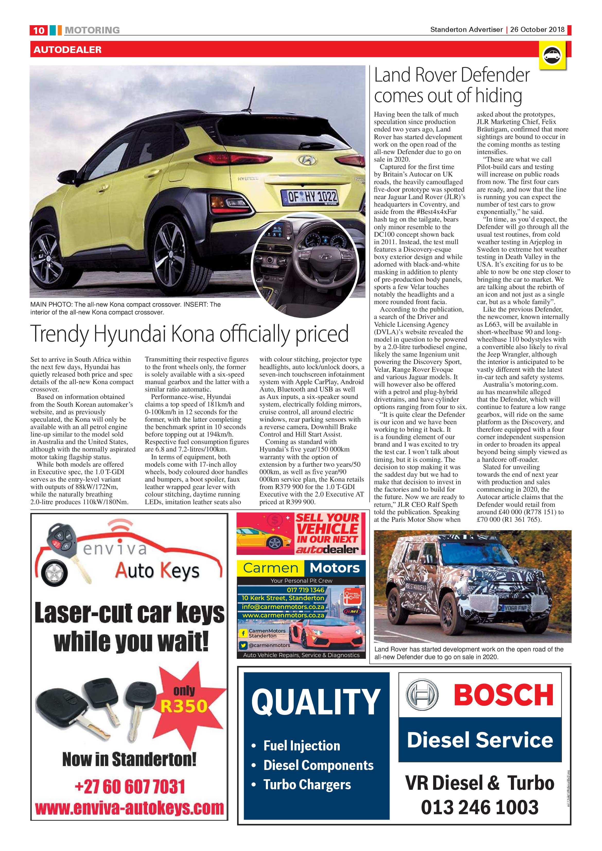 Standerton Advertiser 26 October 2018 page 10