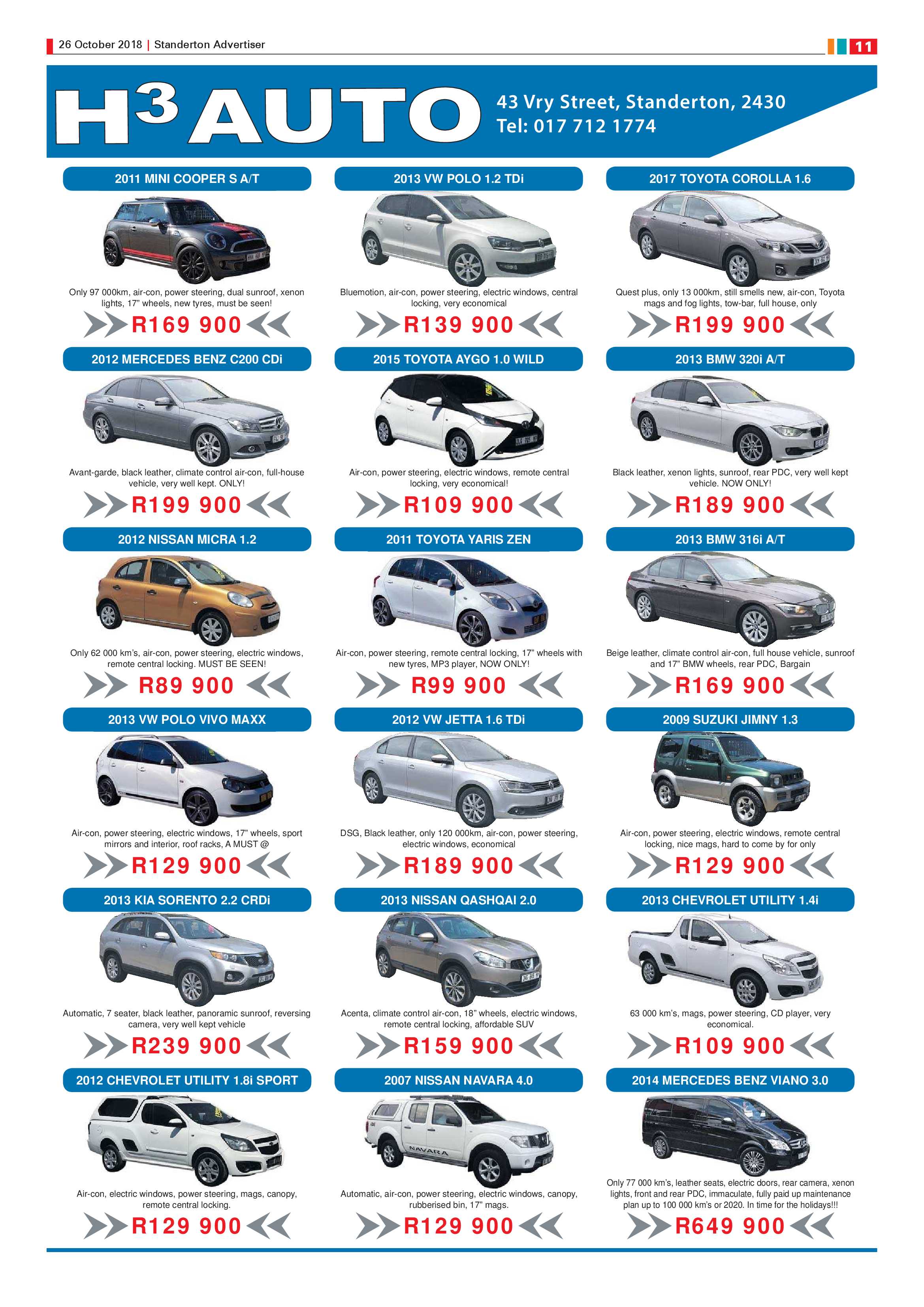 Standerton Advertiser 26 October 2018 page 11
