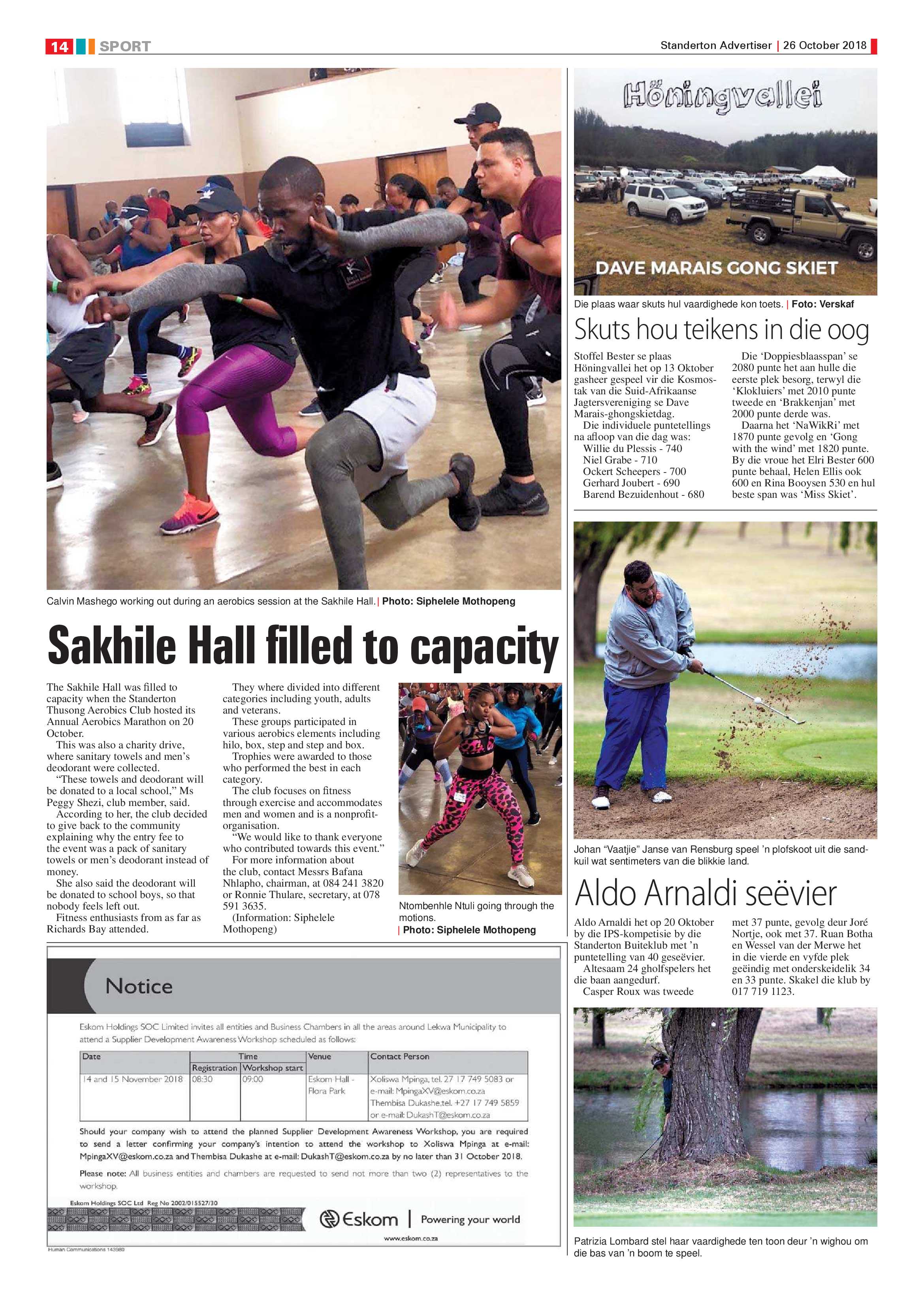 Standerton Advertiser 26 October 2018 page 14