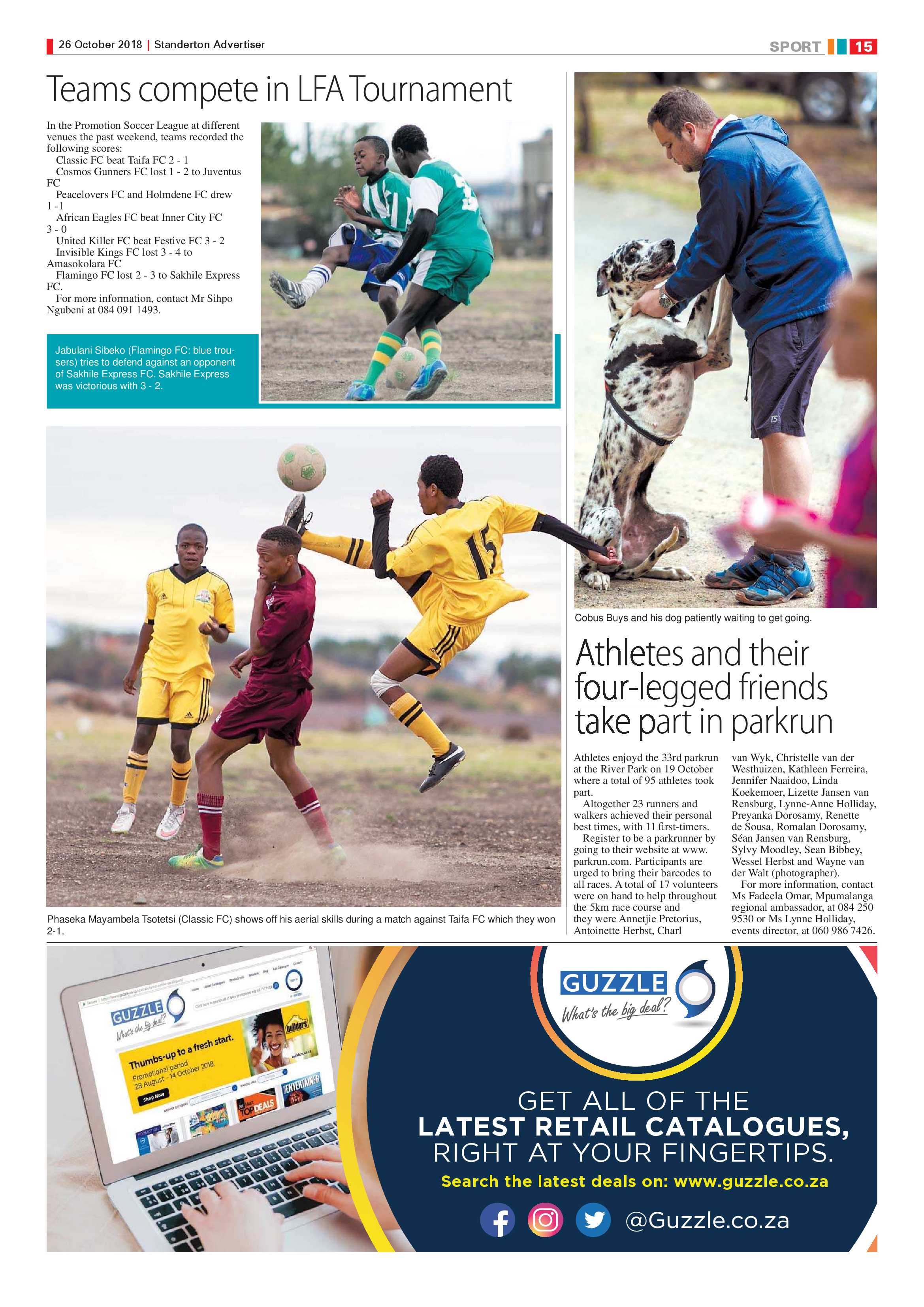 Standerton Advertiser 26 October 2018 page 15