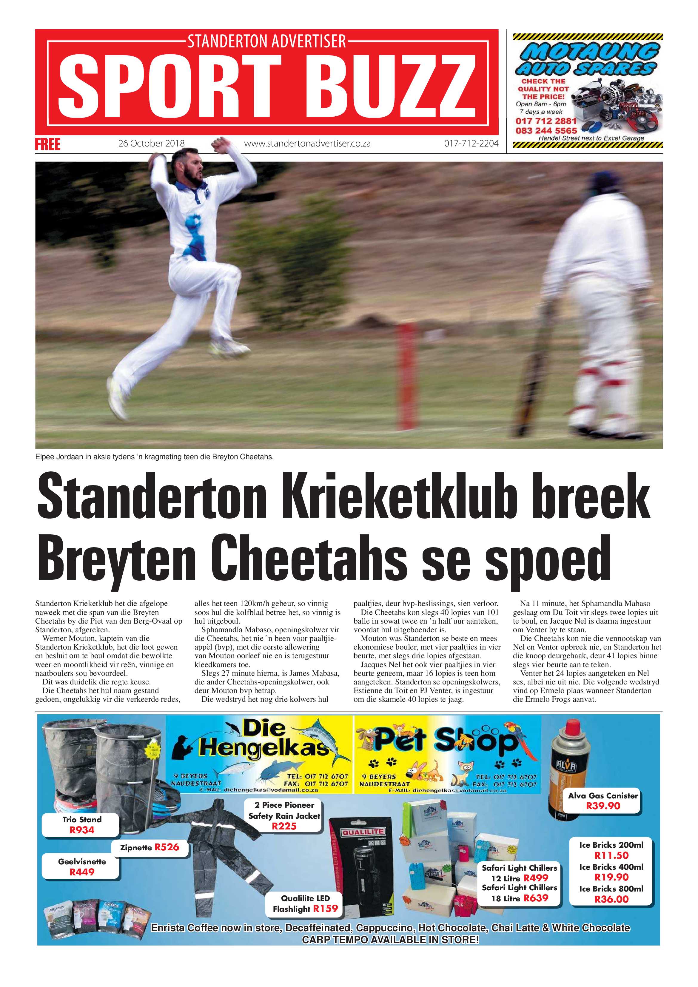 Standerton Advertiser 26 October 2018 page 16