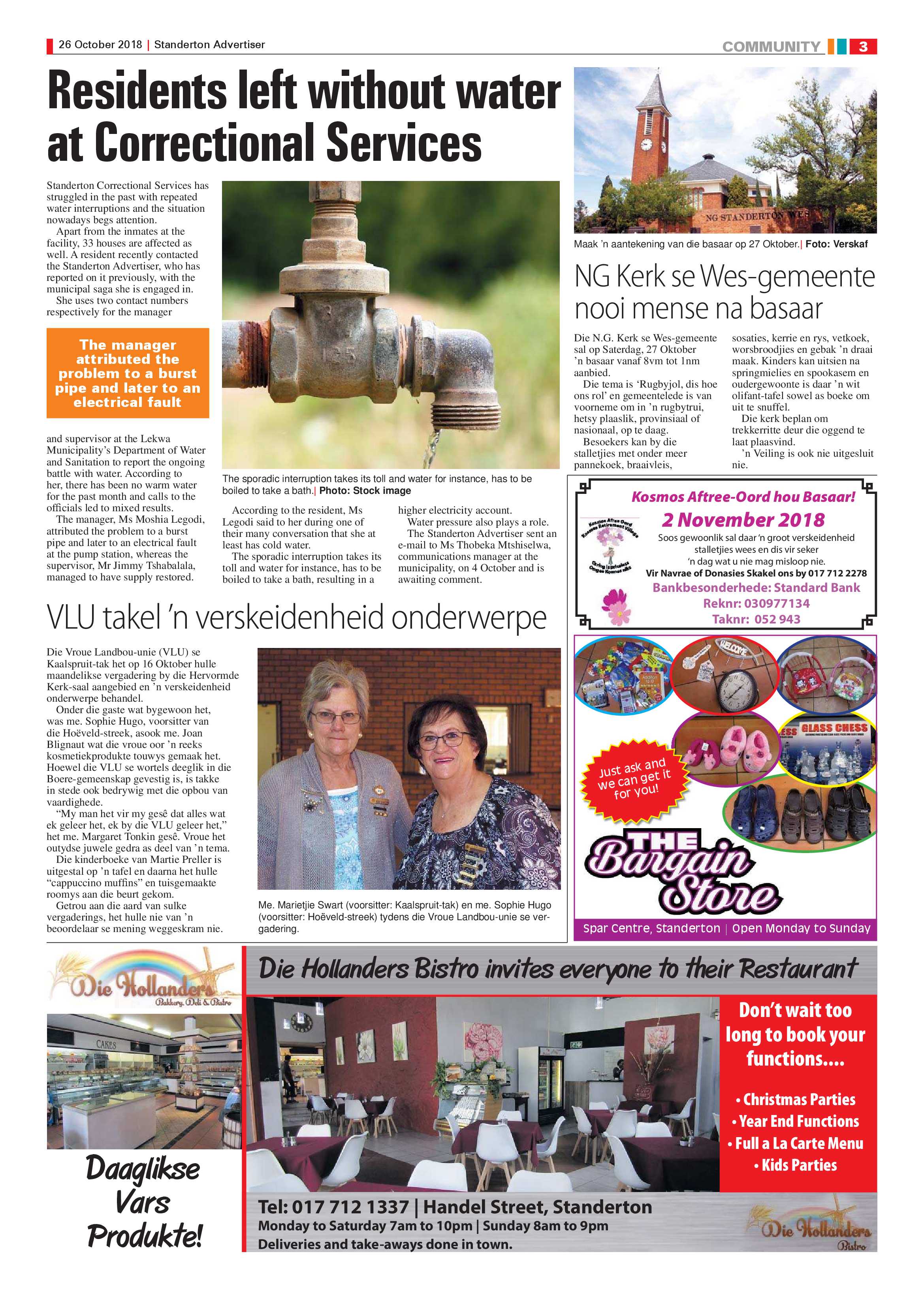 Standerton Advertiser 26 October 2018 page 3