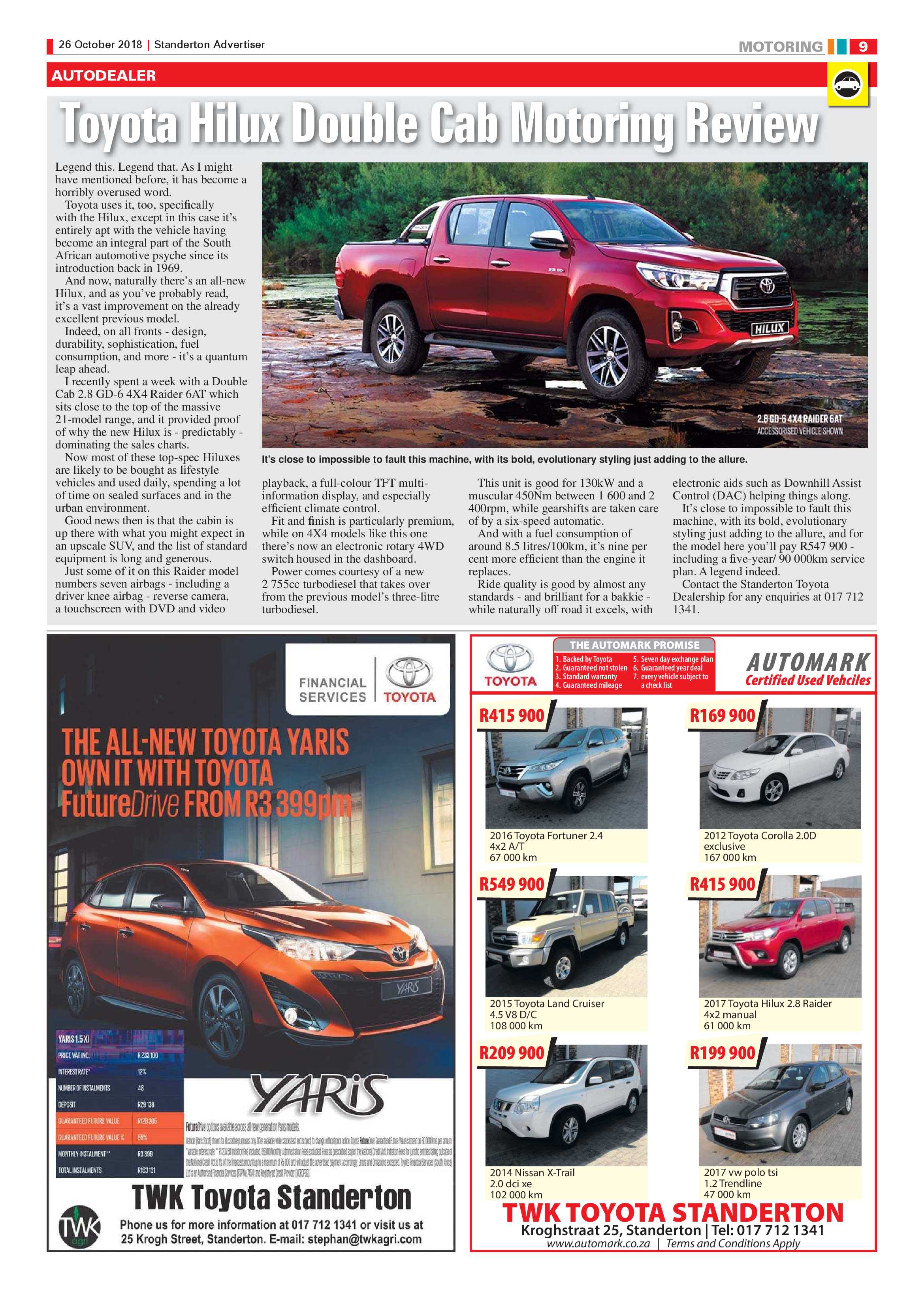 Standerton Advertiser 26 October 2018 page 9