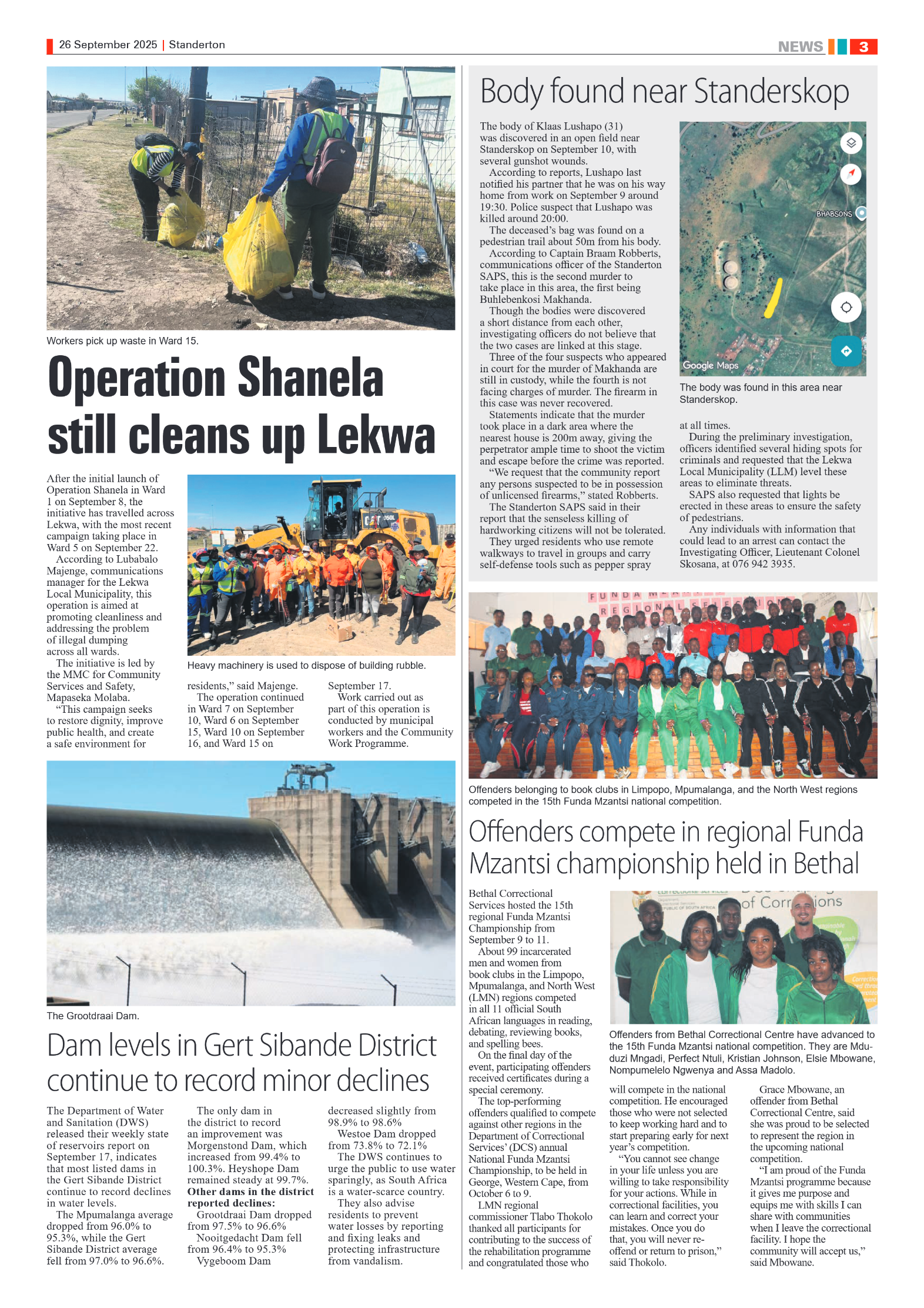 Standerton Advertiser 26 September 2025 page 3