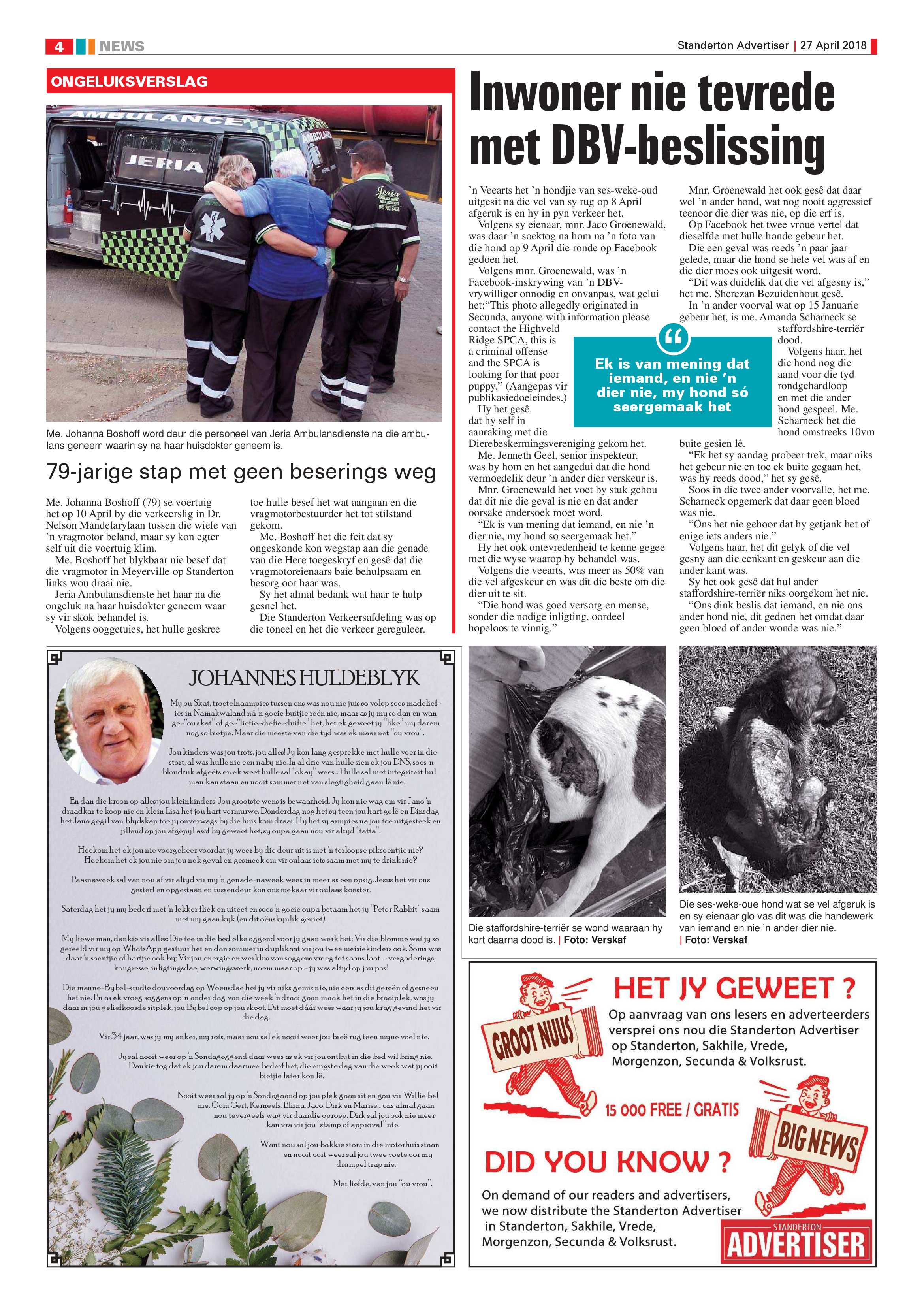 Standerton Advertiser 27 April 2018 page 4