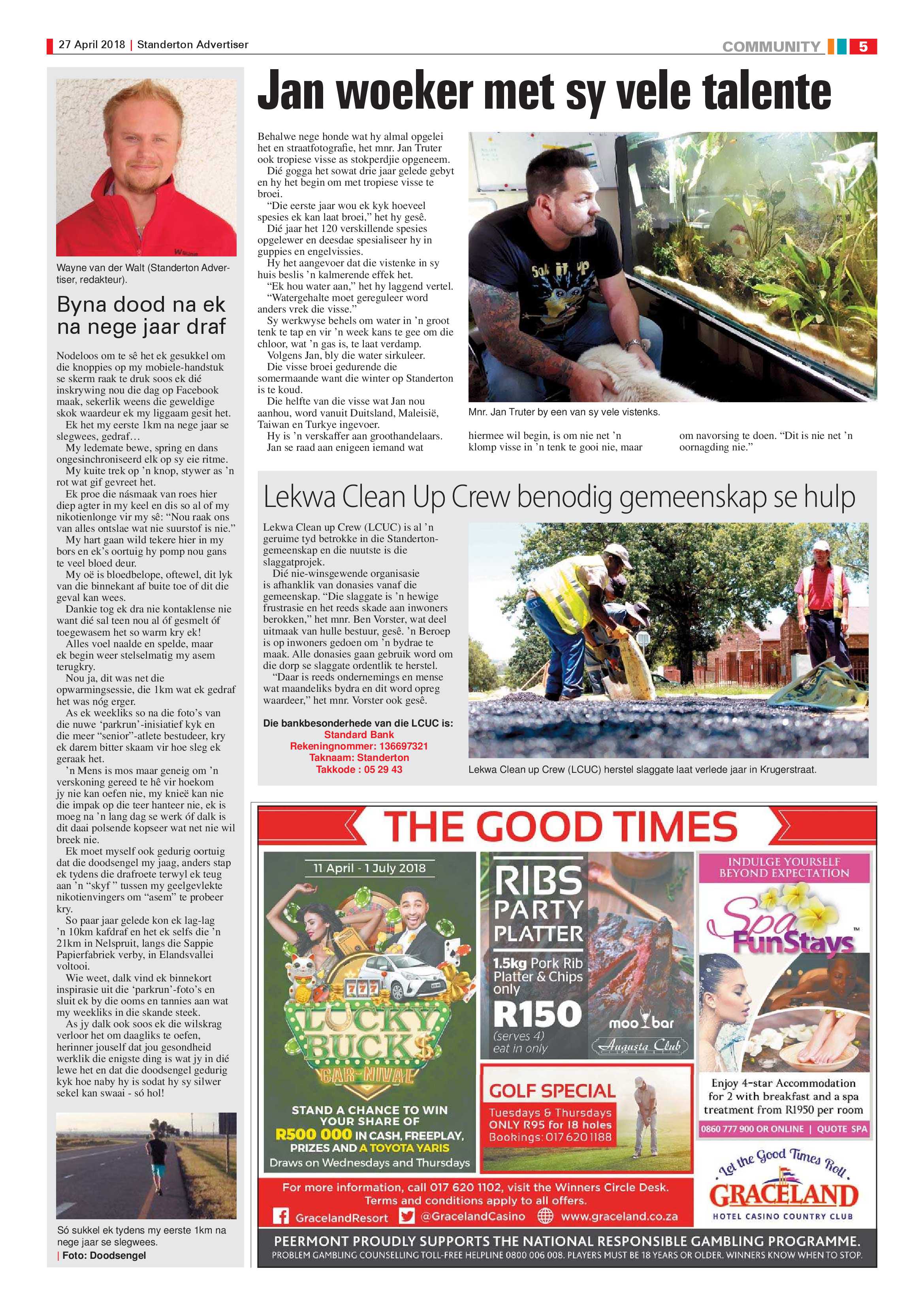 Standerton Advertiser 27 April 2018 page 5