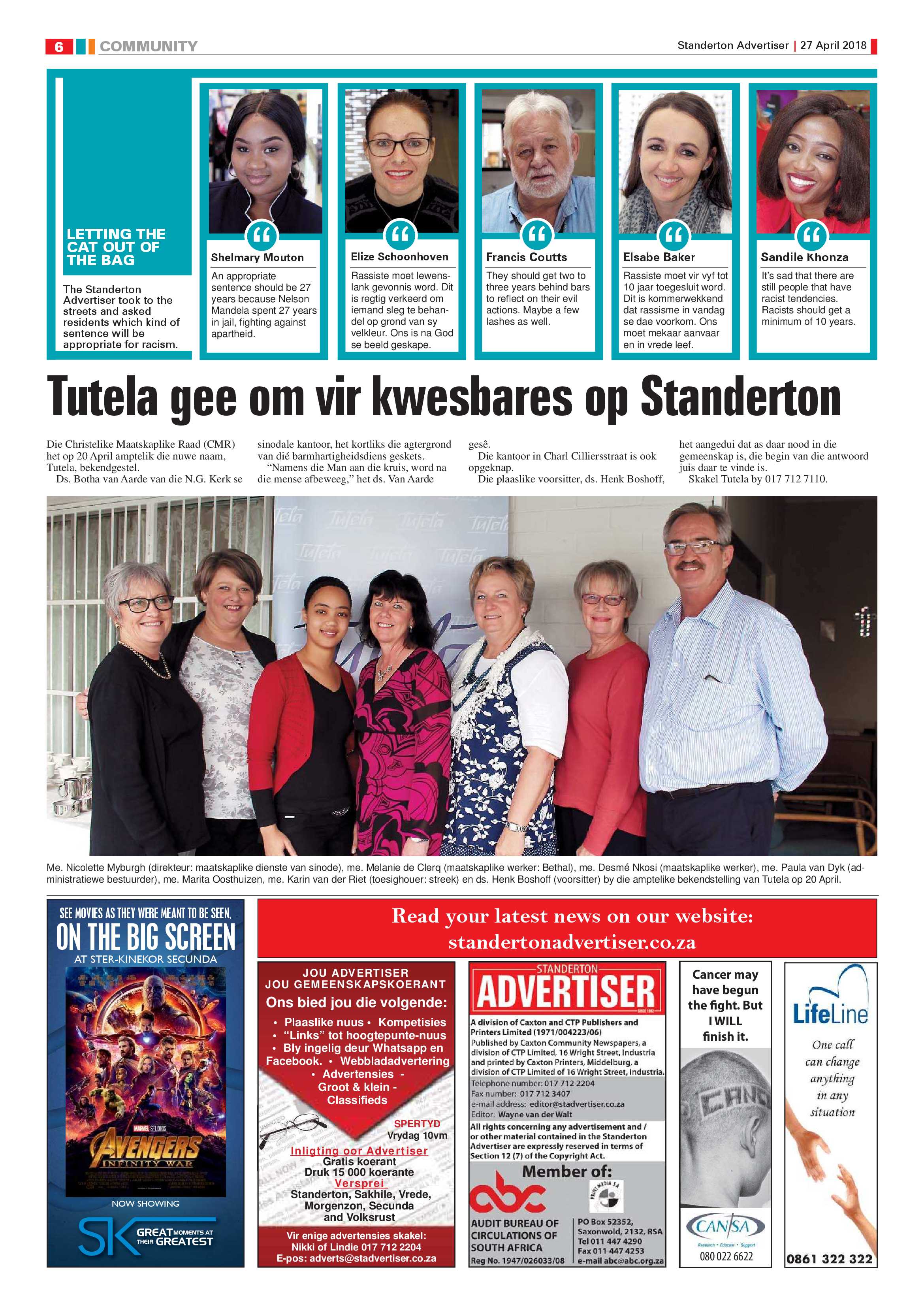 Standerton Advertiser 27 April 2018 page 6