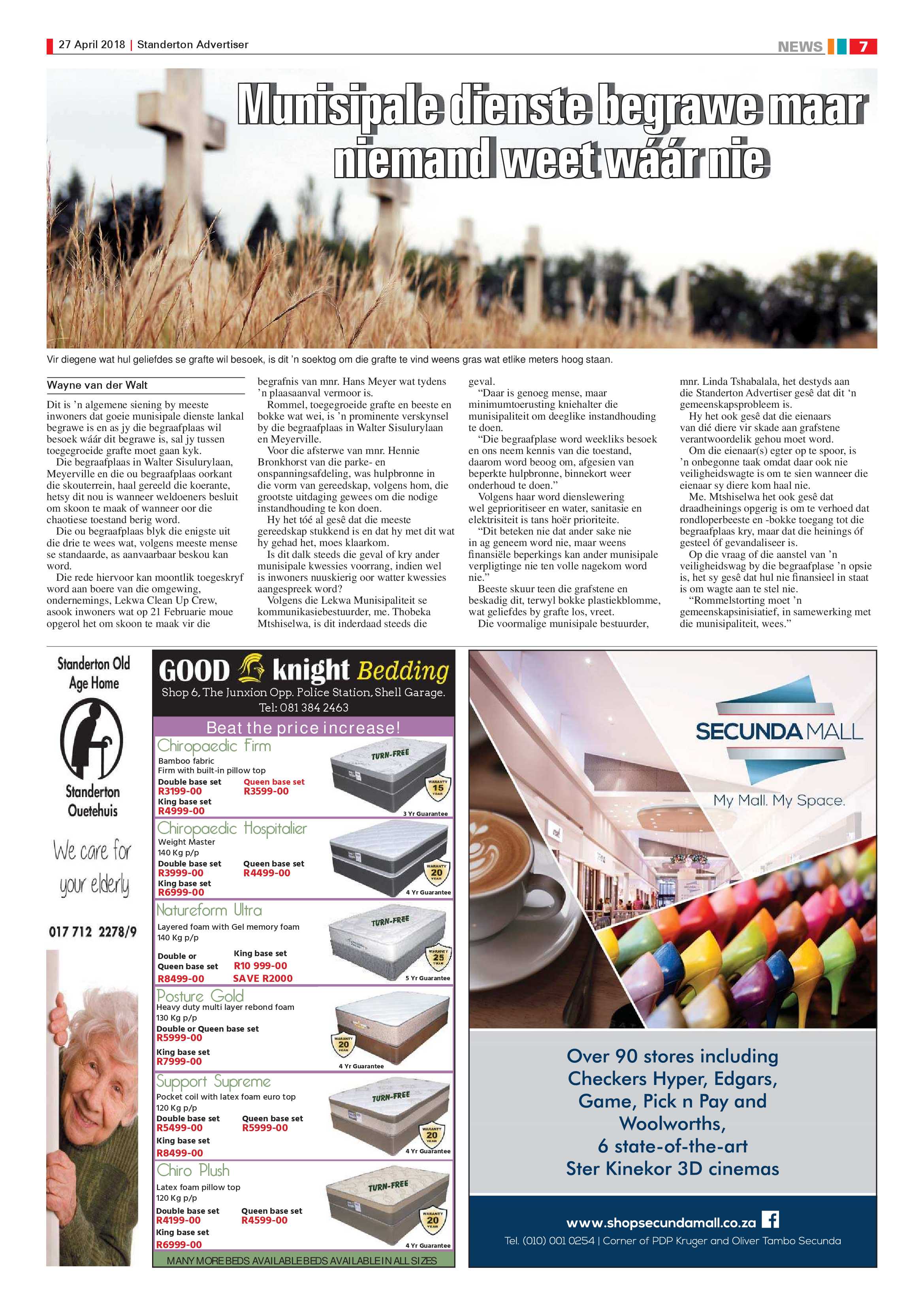 Standerton Advertiser 27 April 2018 page 7