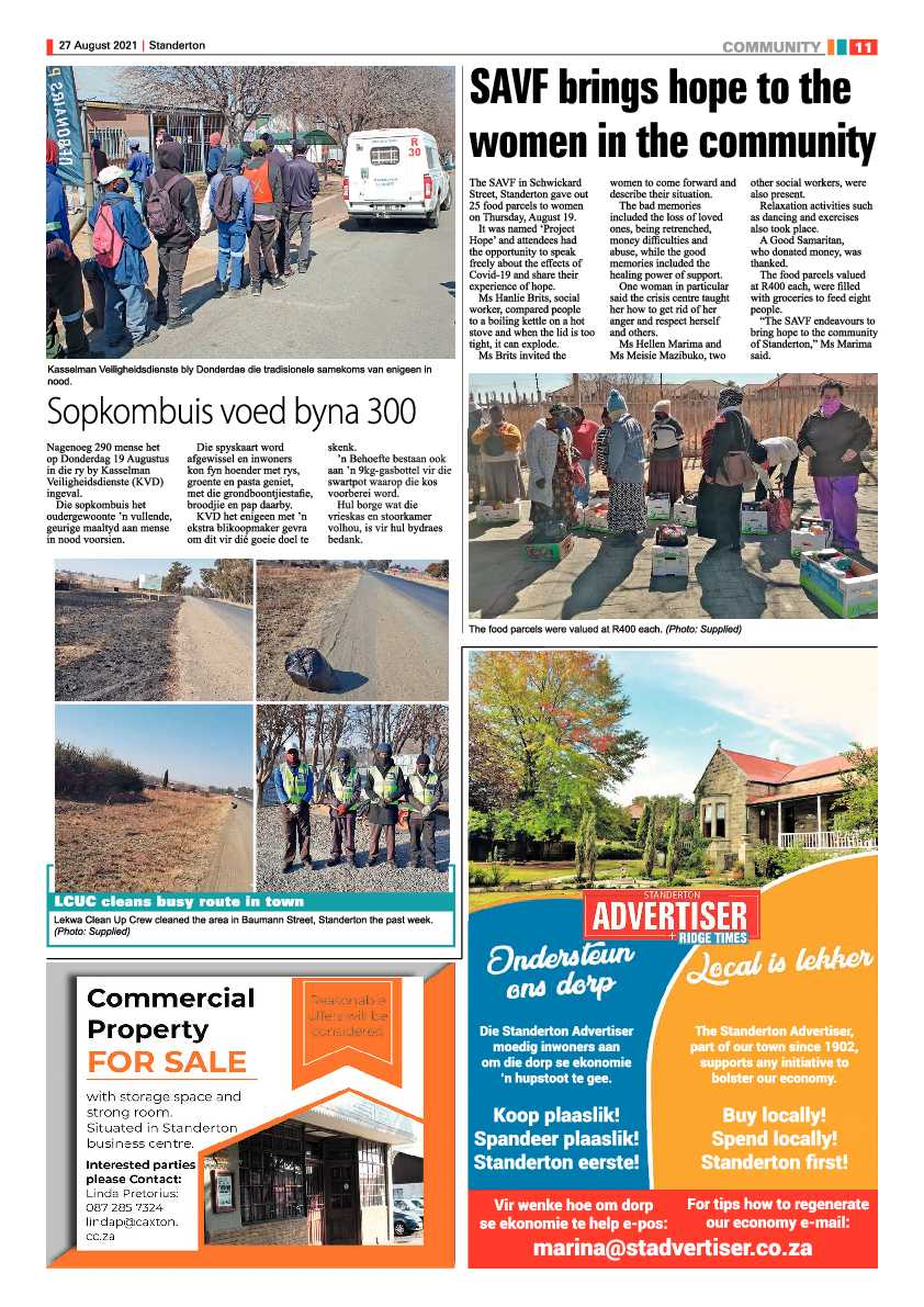 Standerton Advertiser 27 August 2021 page 11
