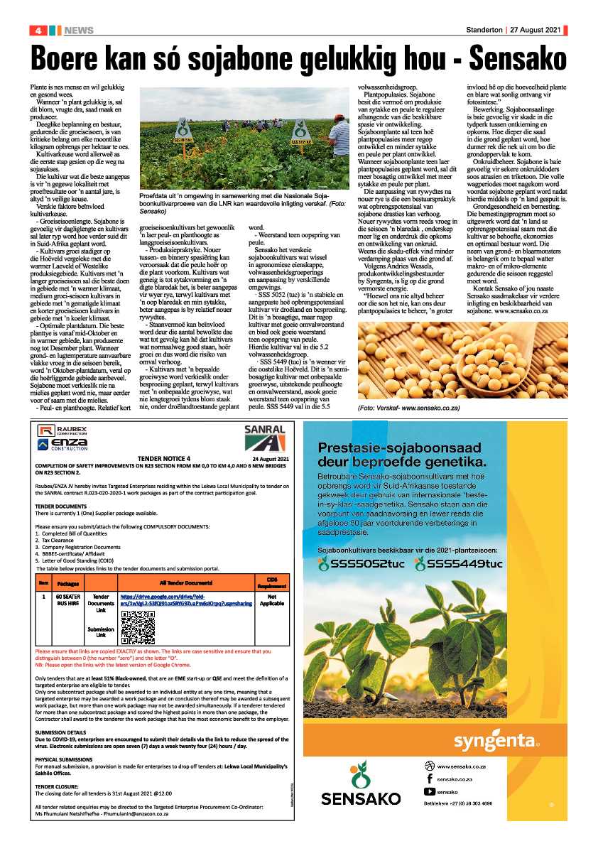 Standerton Advertiser 27 August 2021 page 4