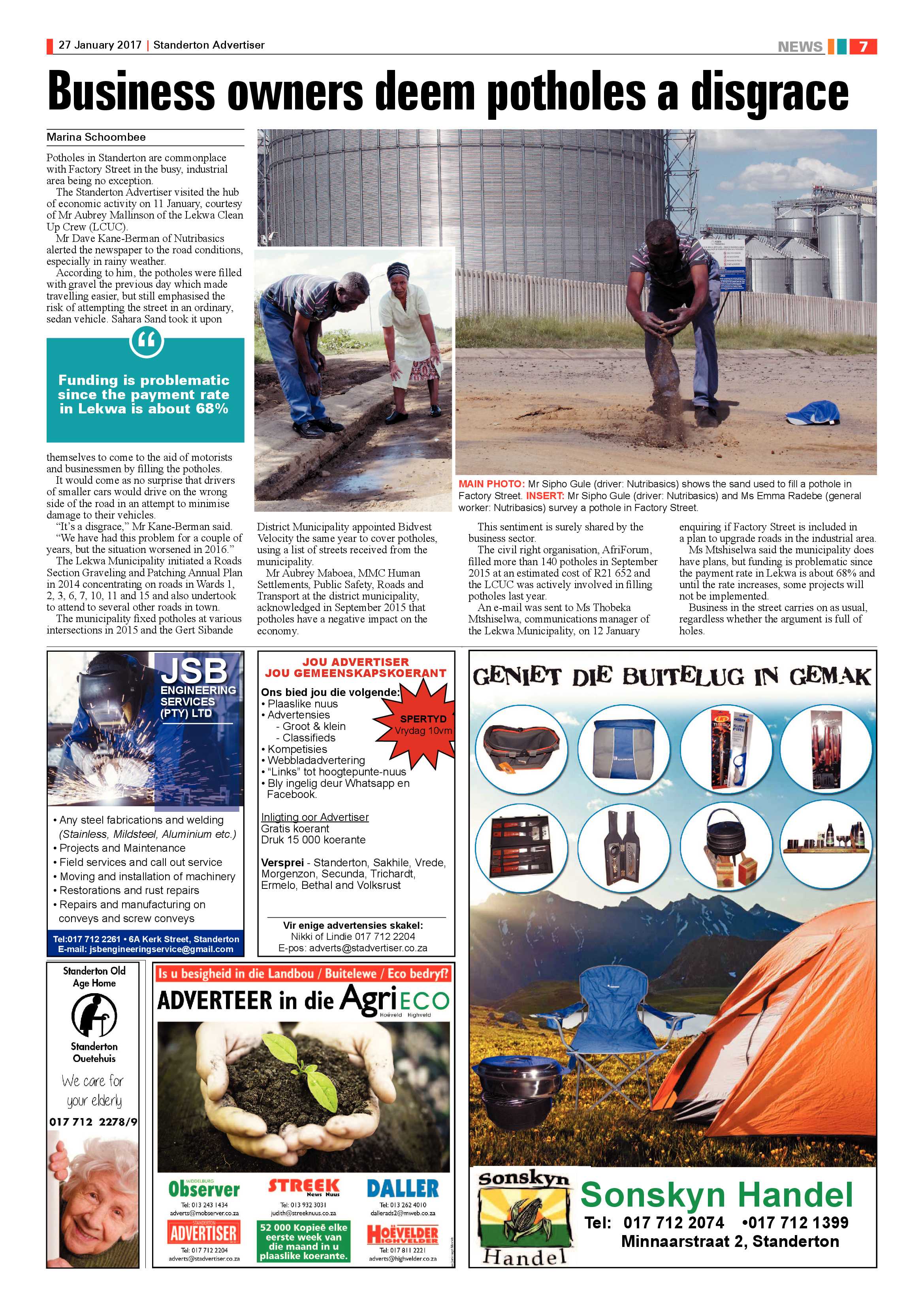 Standerton Advertiser 27 Februarie 2017 page 7