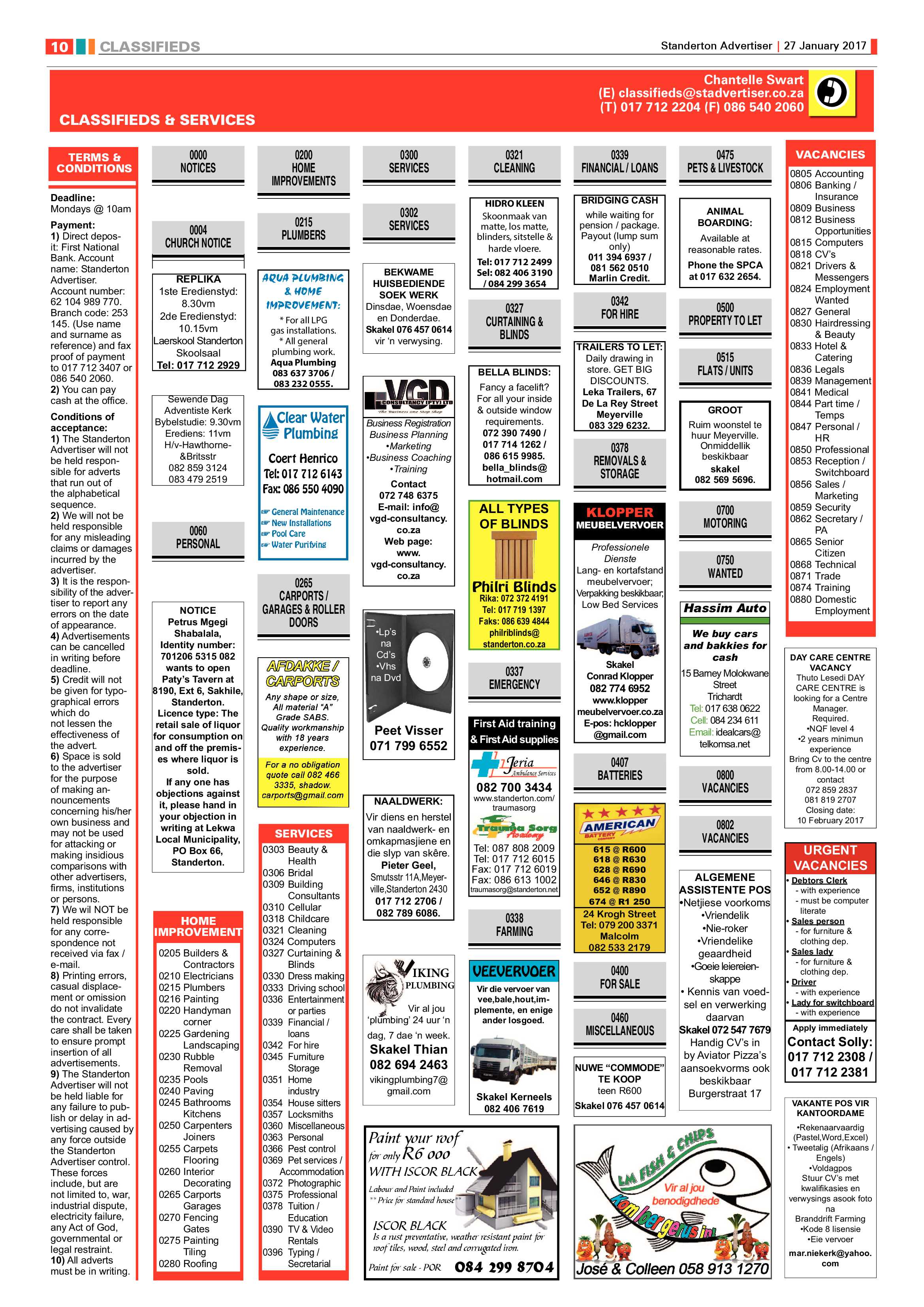 Standerton Advertiser 27 Februarie 2017 page 9