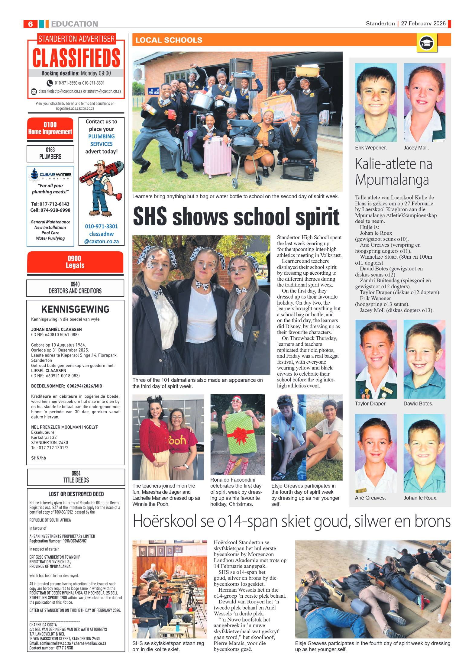 Standerton Advertiser 27 February 2026 page 6