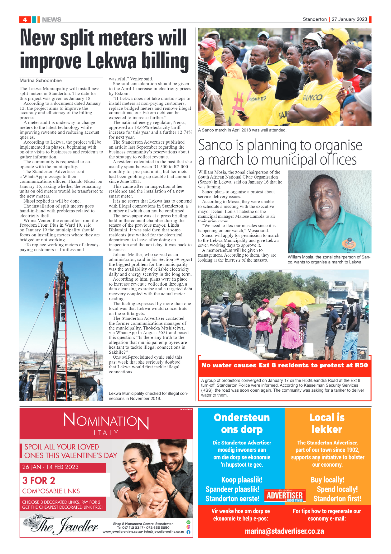 Standerton Advertiser 27 January 2023 page 4