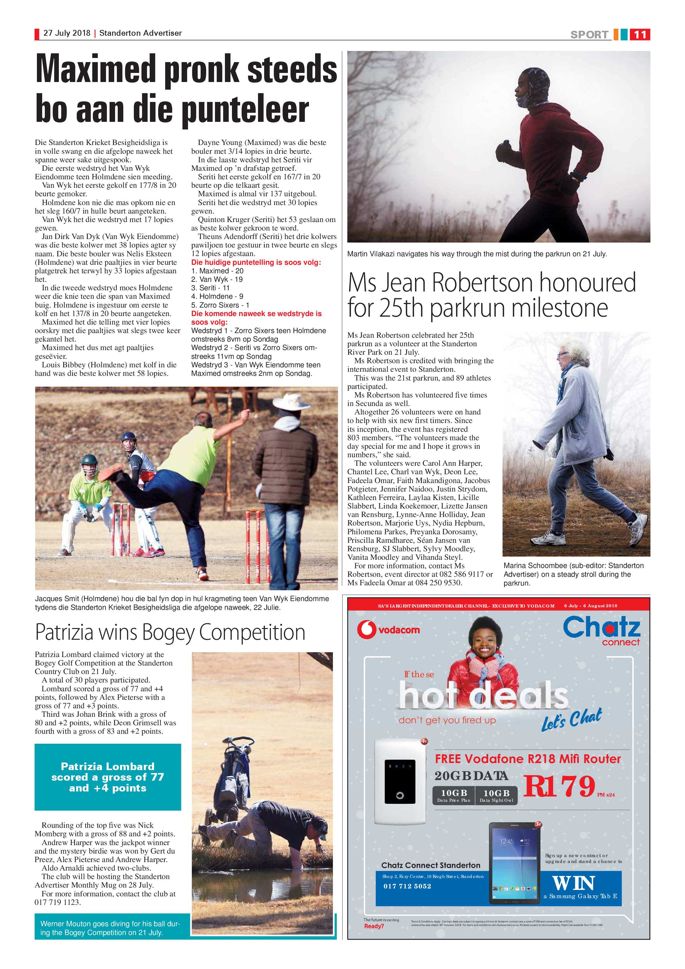 Standerton Advertiser 27 July 2018 page 11