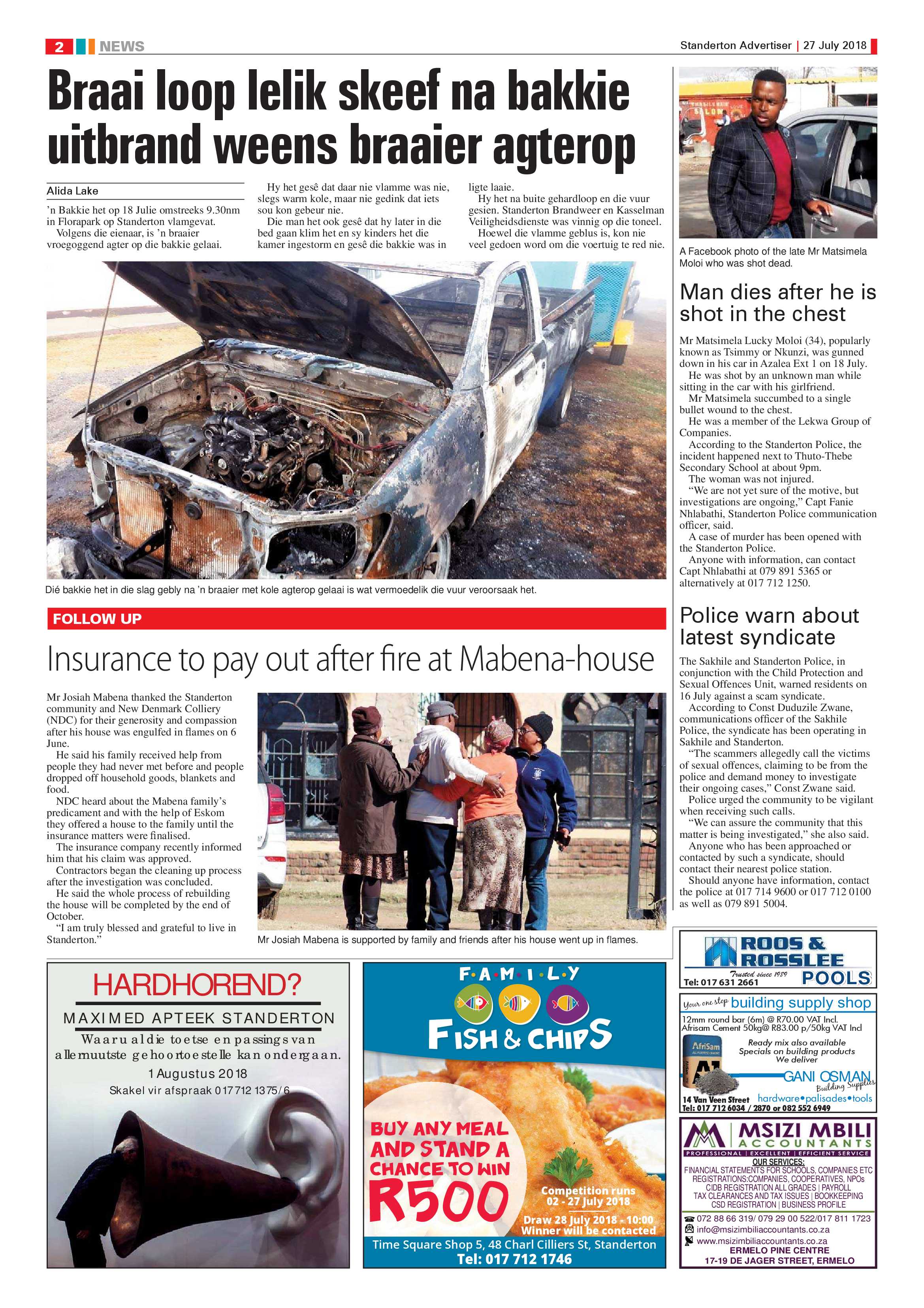 Standerton Advertiser 27 July 2018 page 2