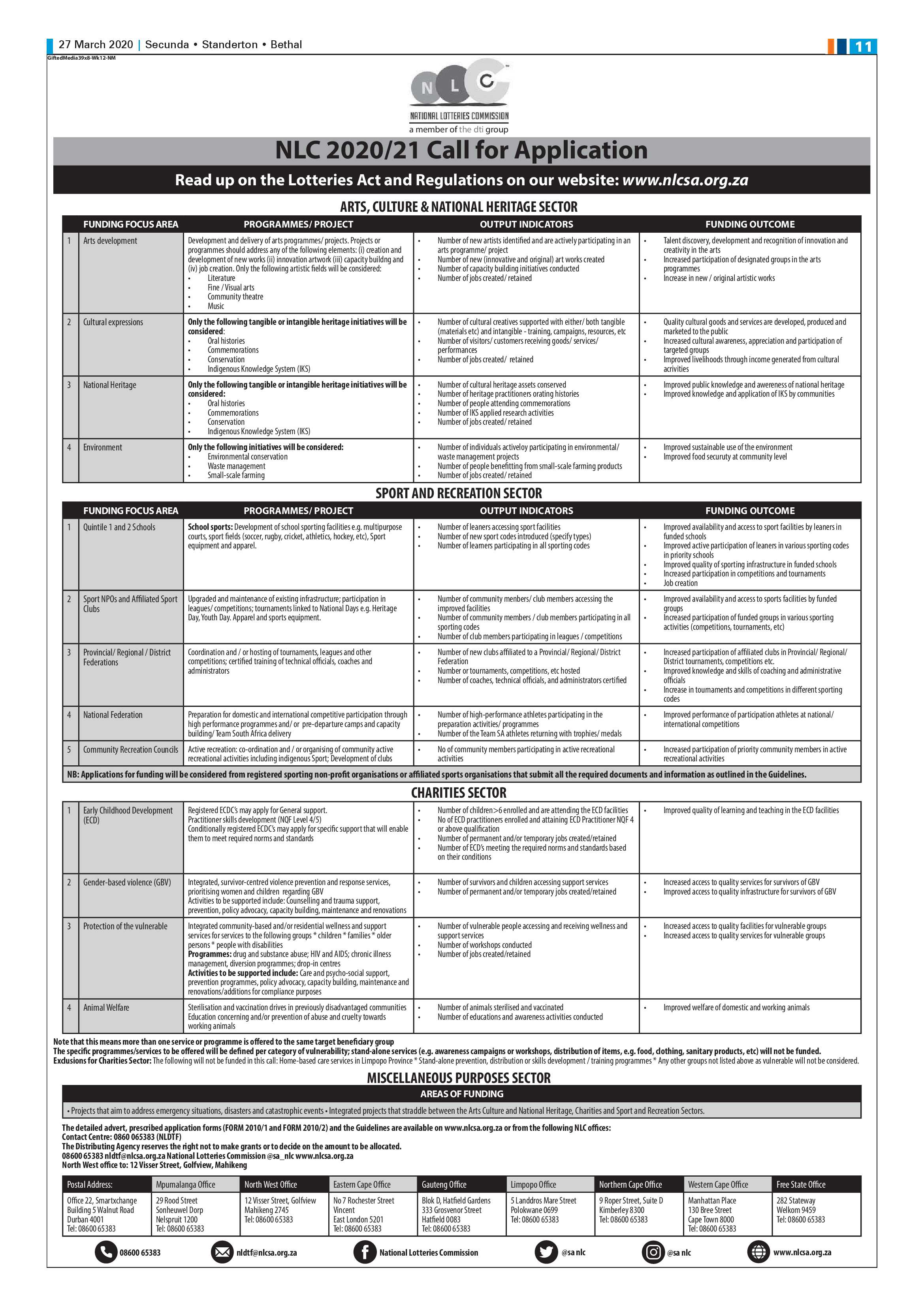 Standerton Advertiser 27 March 2020 page 11