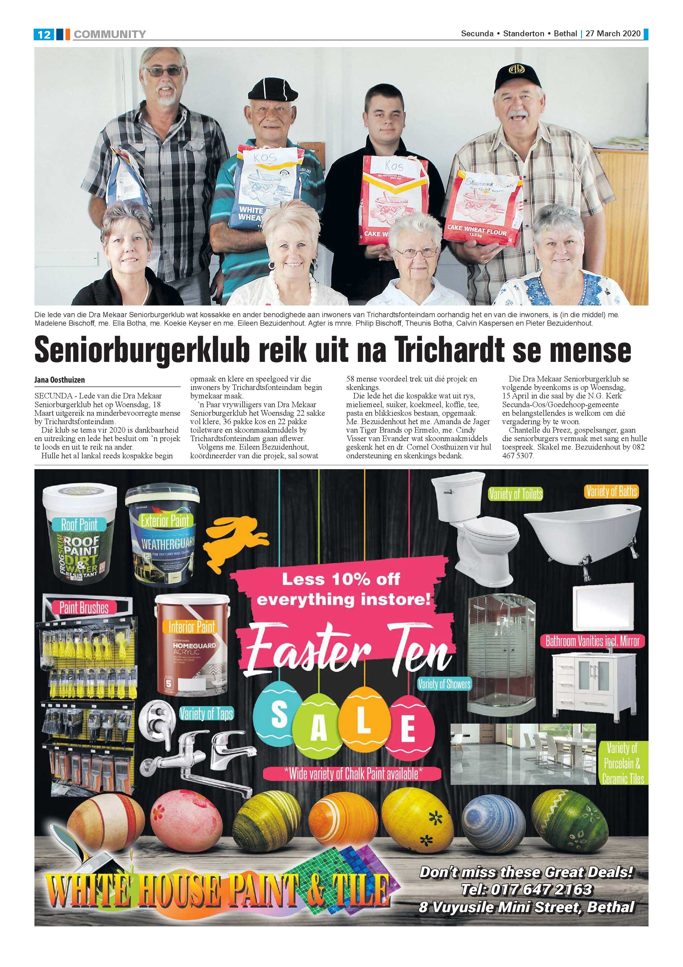 Standerton Advertiser 27 March 2020 page 12