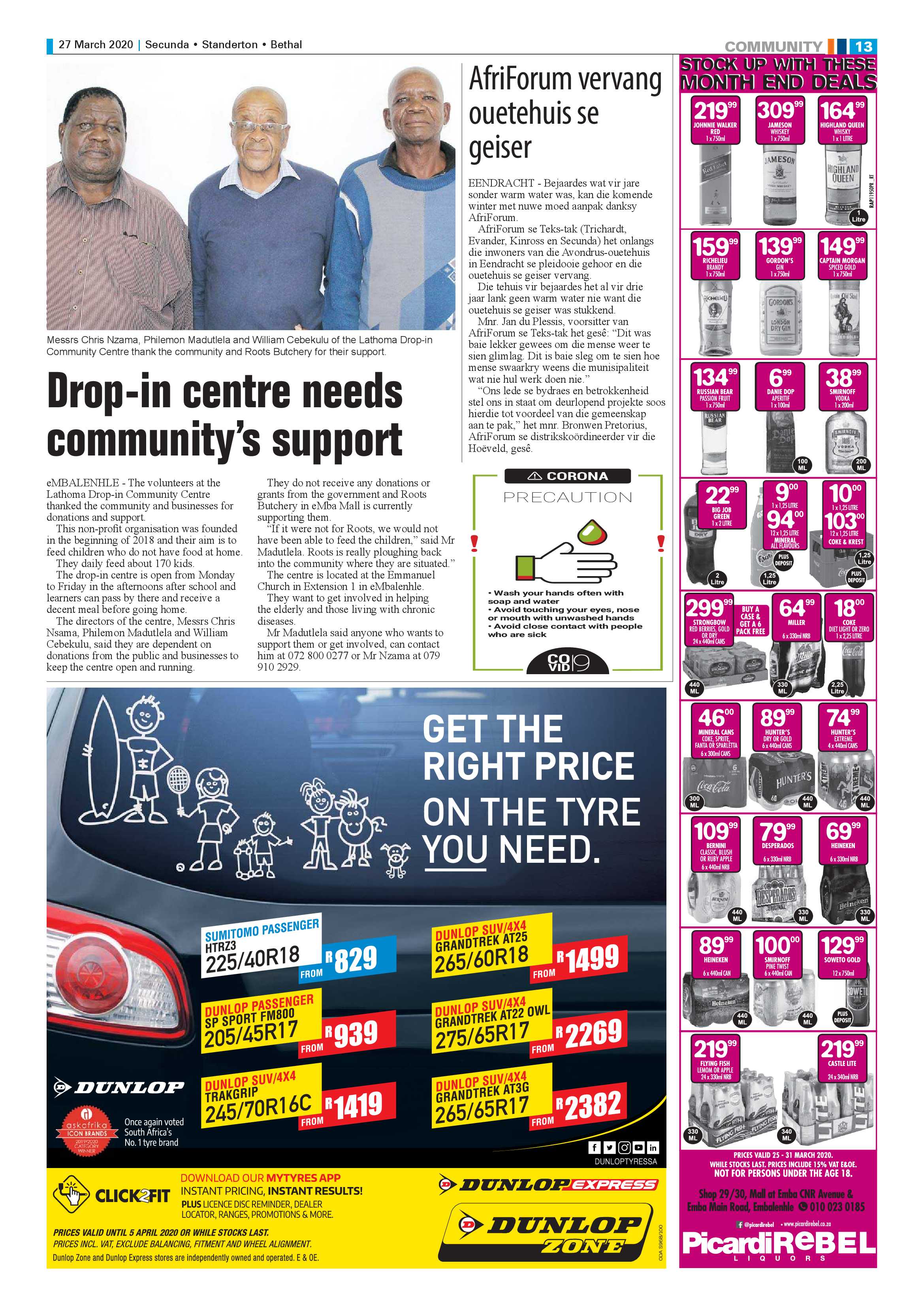 Standerton Advertiser 27 March 2020 page 13