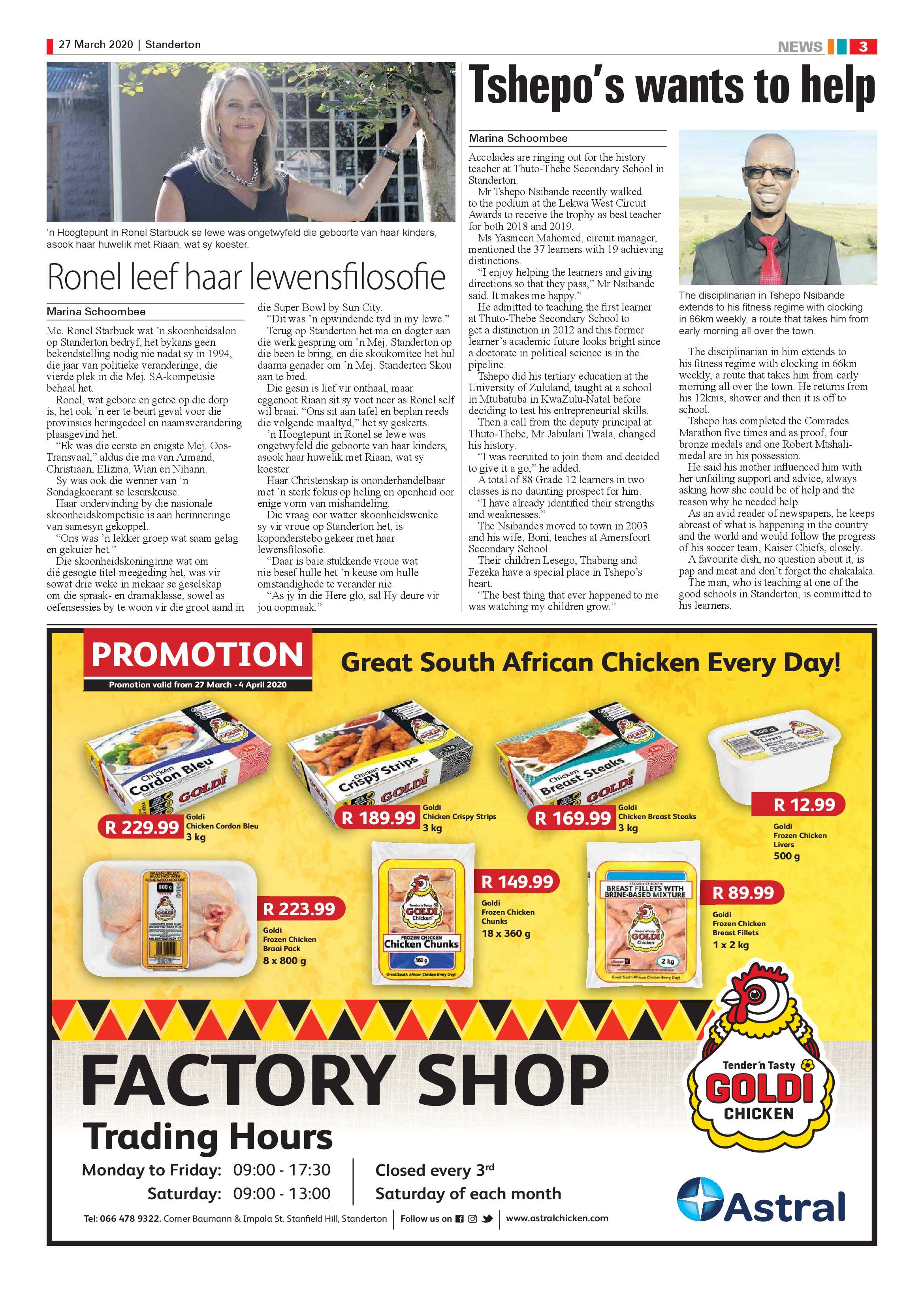 Standerton Advertiser 27 March 2020 page 3