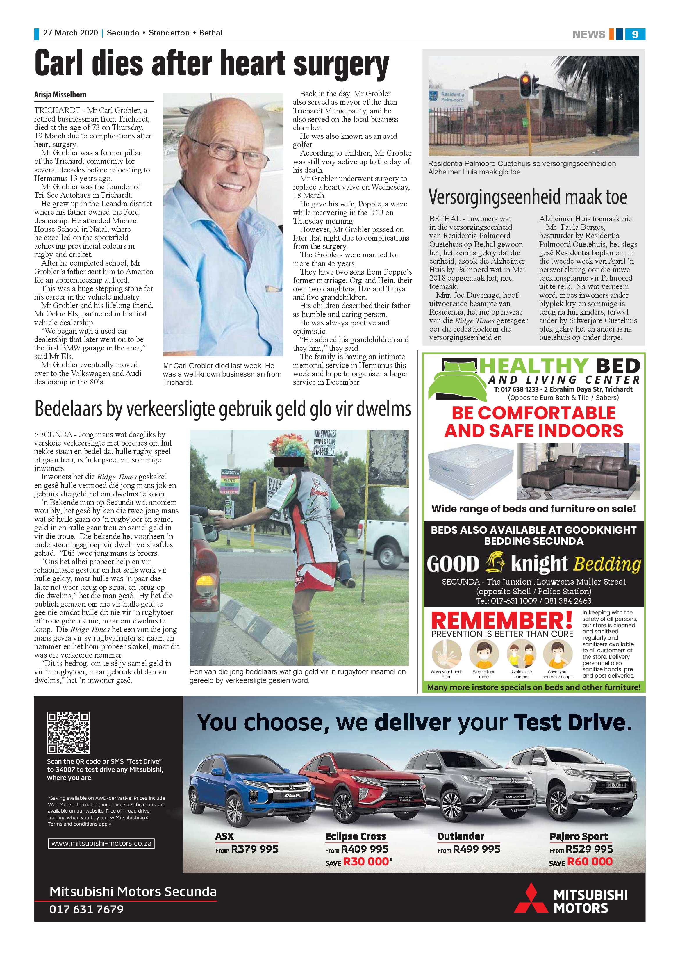 Standerton Advertiser 27 March 2020 page 9