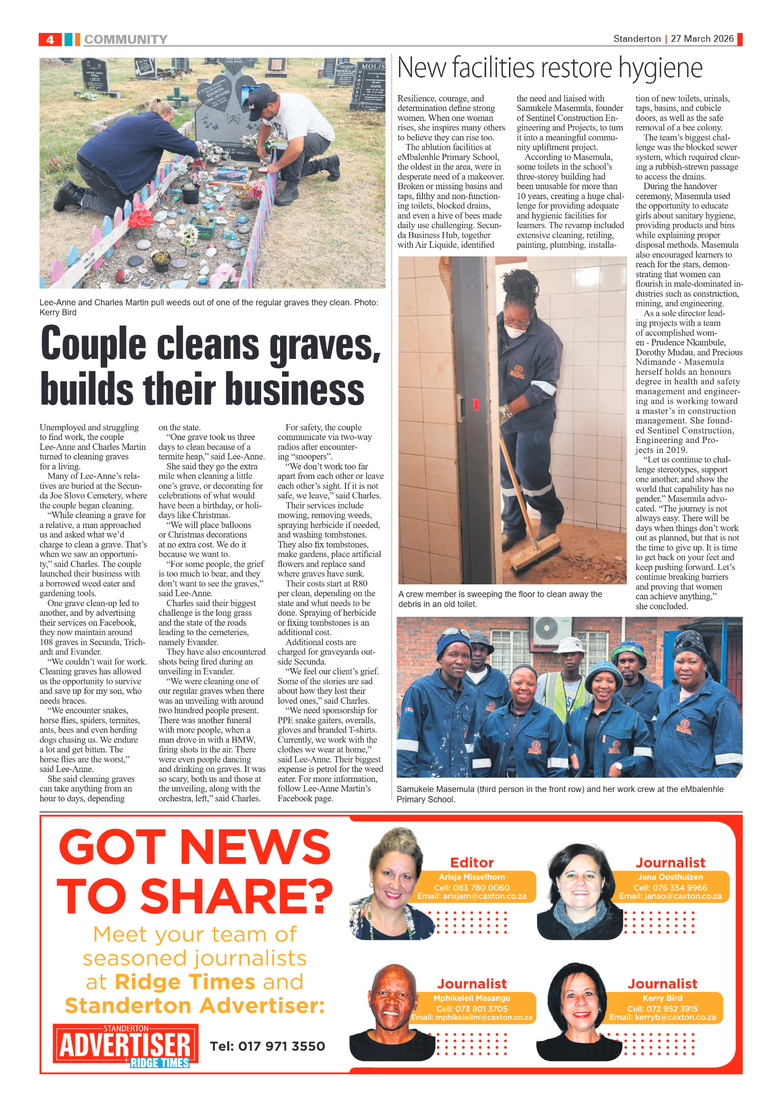 Standerton Advertiser 27 March 2026 page 4