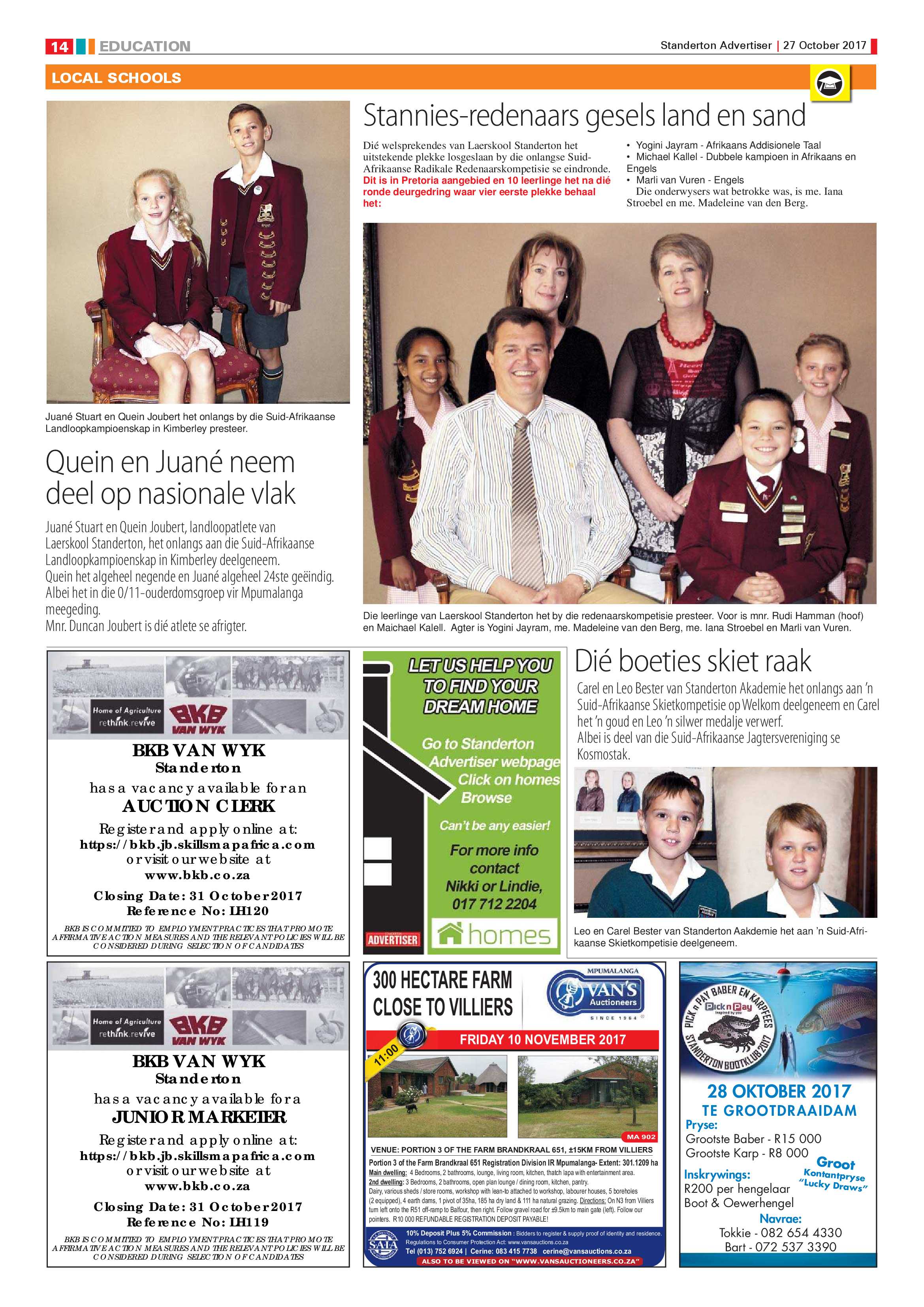 Standerton Advertiser 27 October 2017 page 14