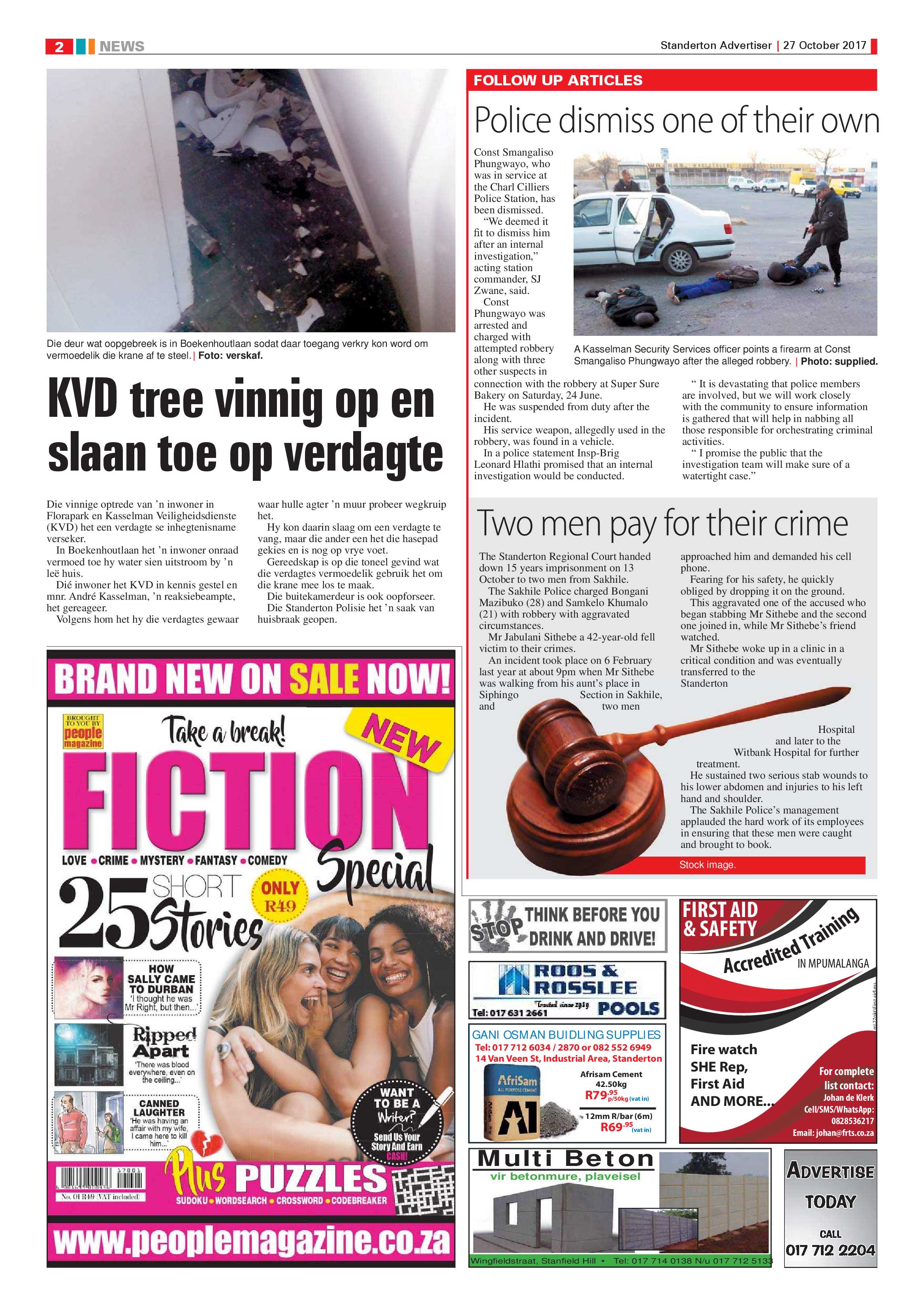 Standerton Advertiser 27 October 2017 page 2