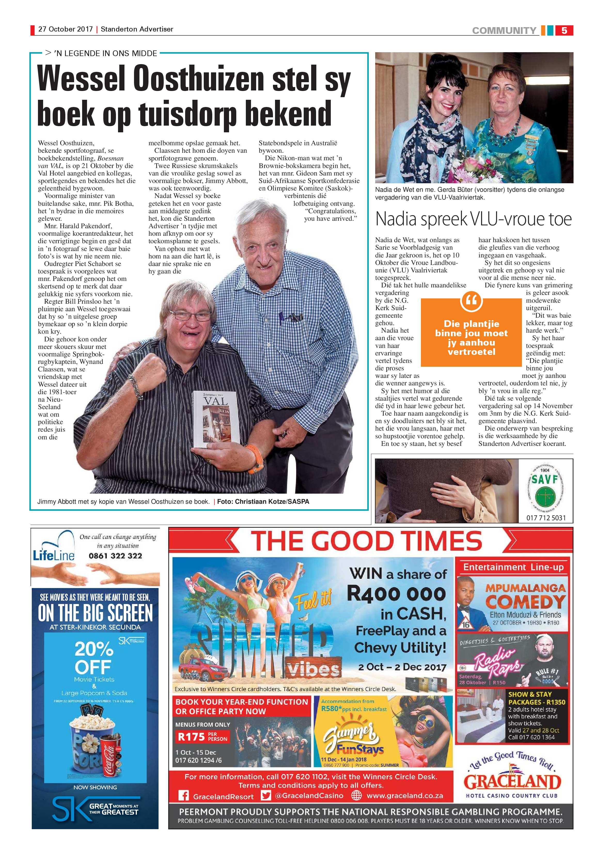 Standerton Advertiser 27 October 2017 page 5