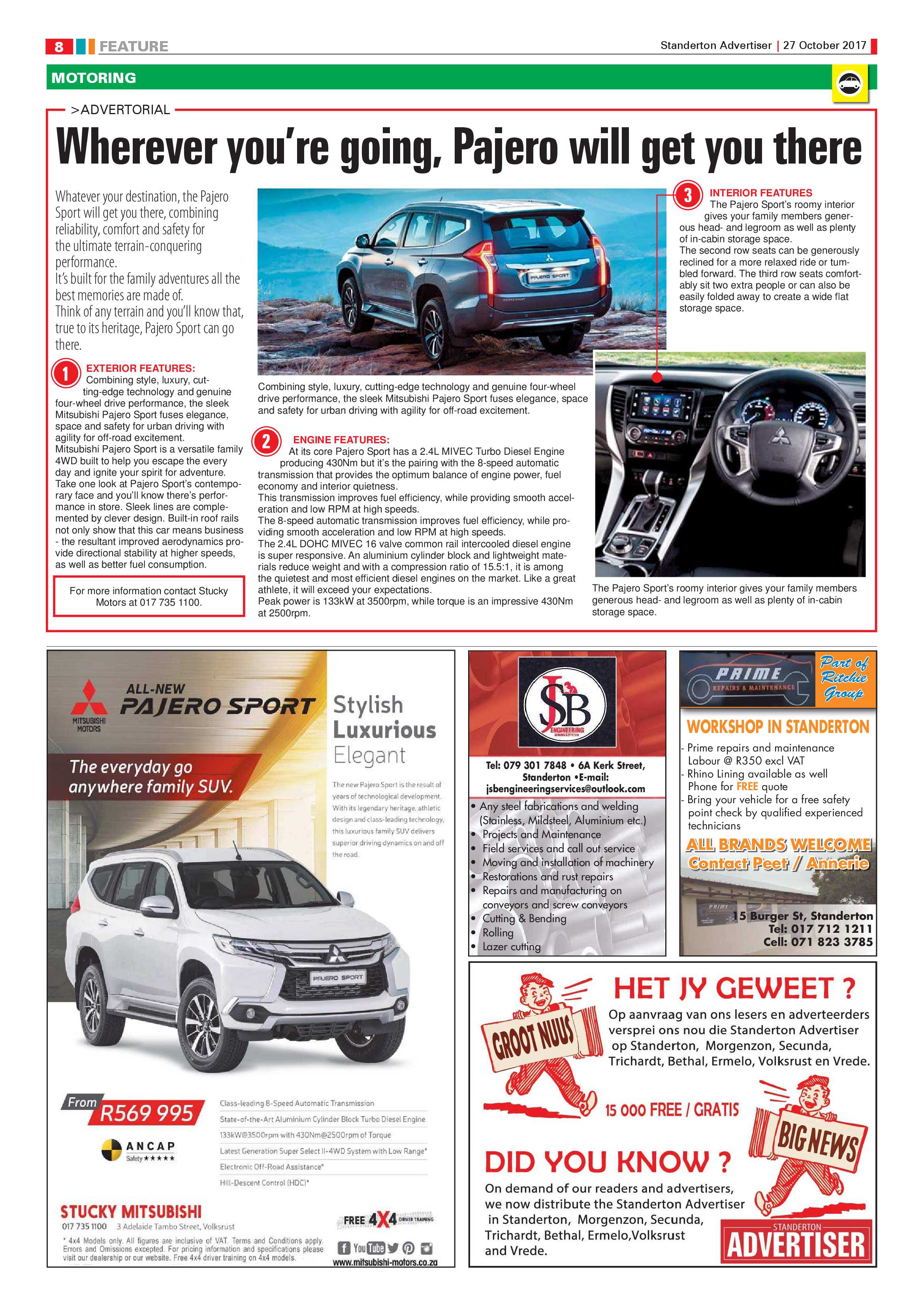 Standerton Advertiser 27 October 2017 page 8