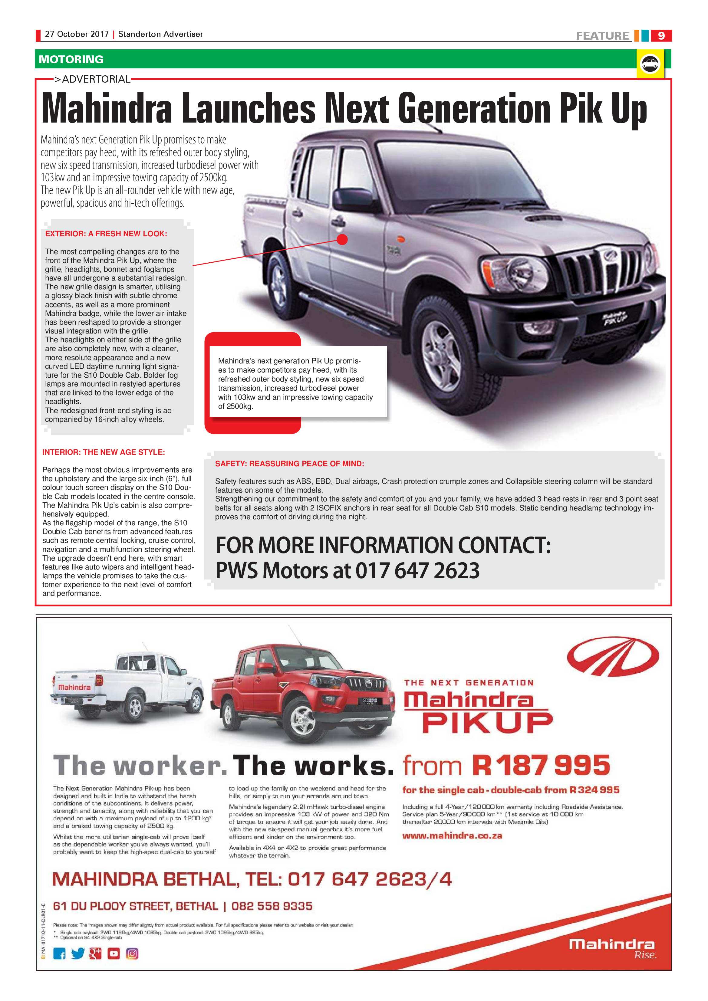 Standerton Advertiser 27 October 2017 page 9