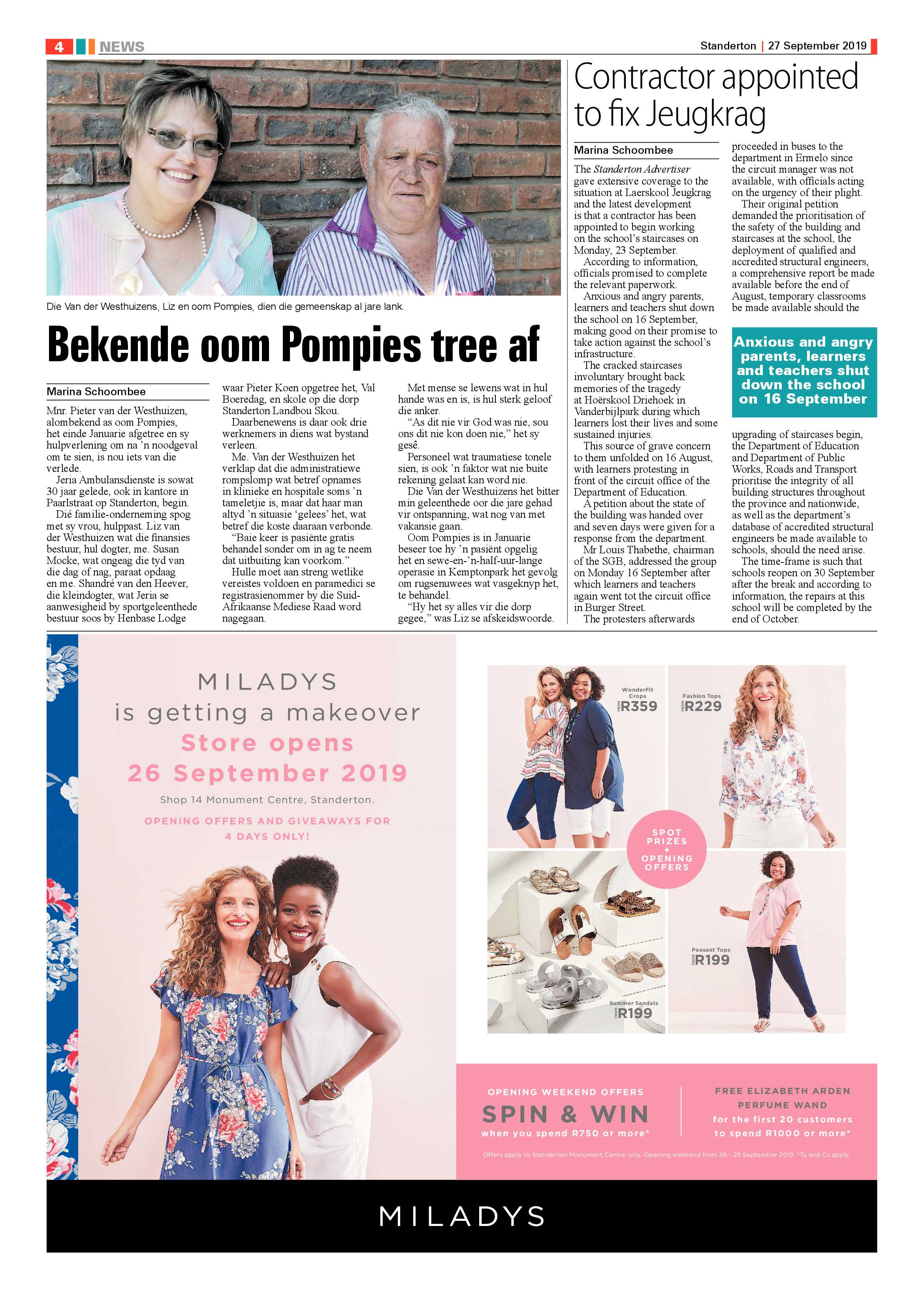 Standerton Advertiser 27 September 2019 page 4