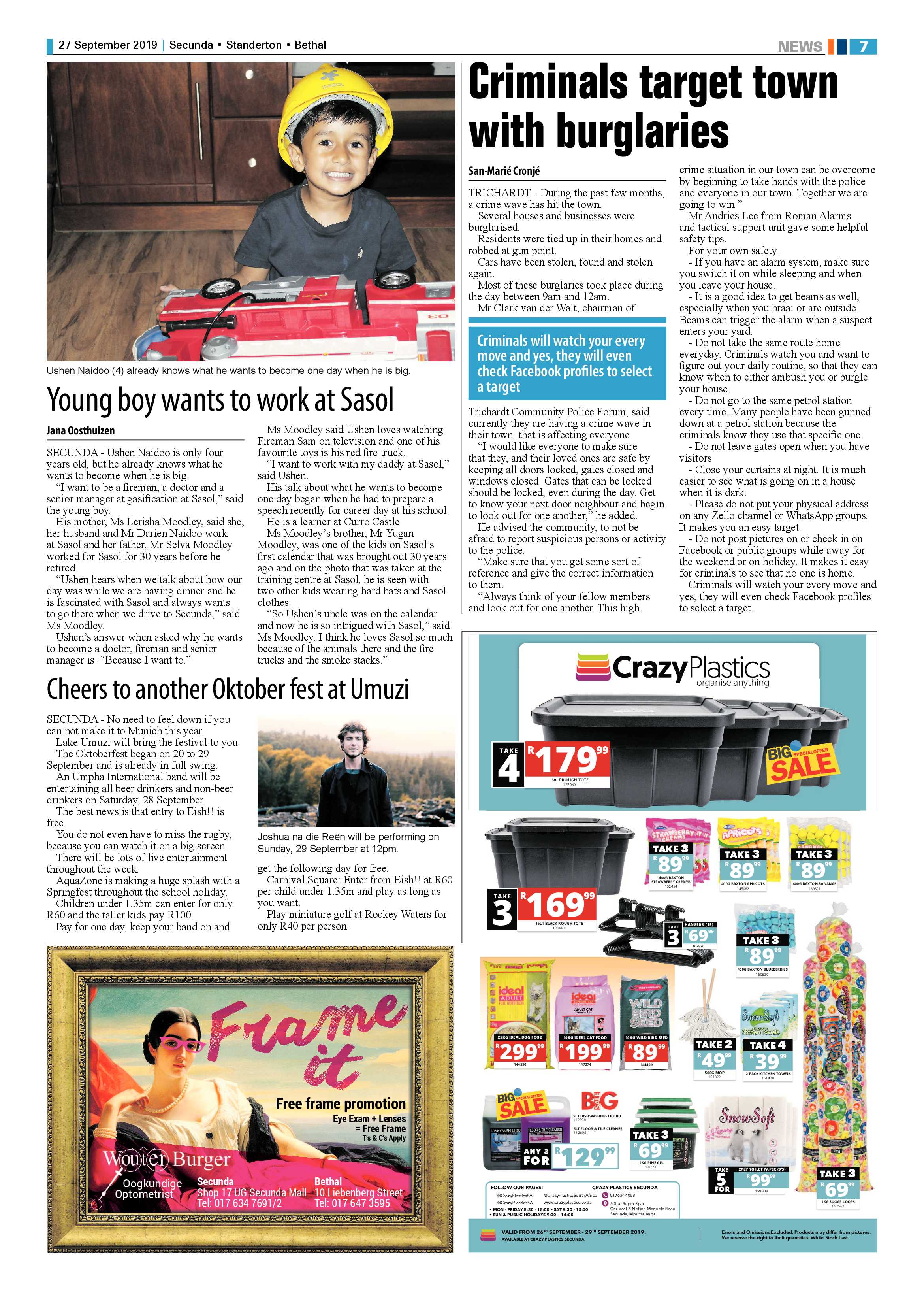 Standerton Advertiser 27 September 2019 page 7