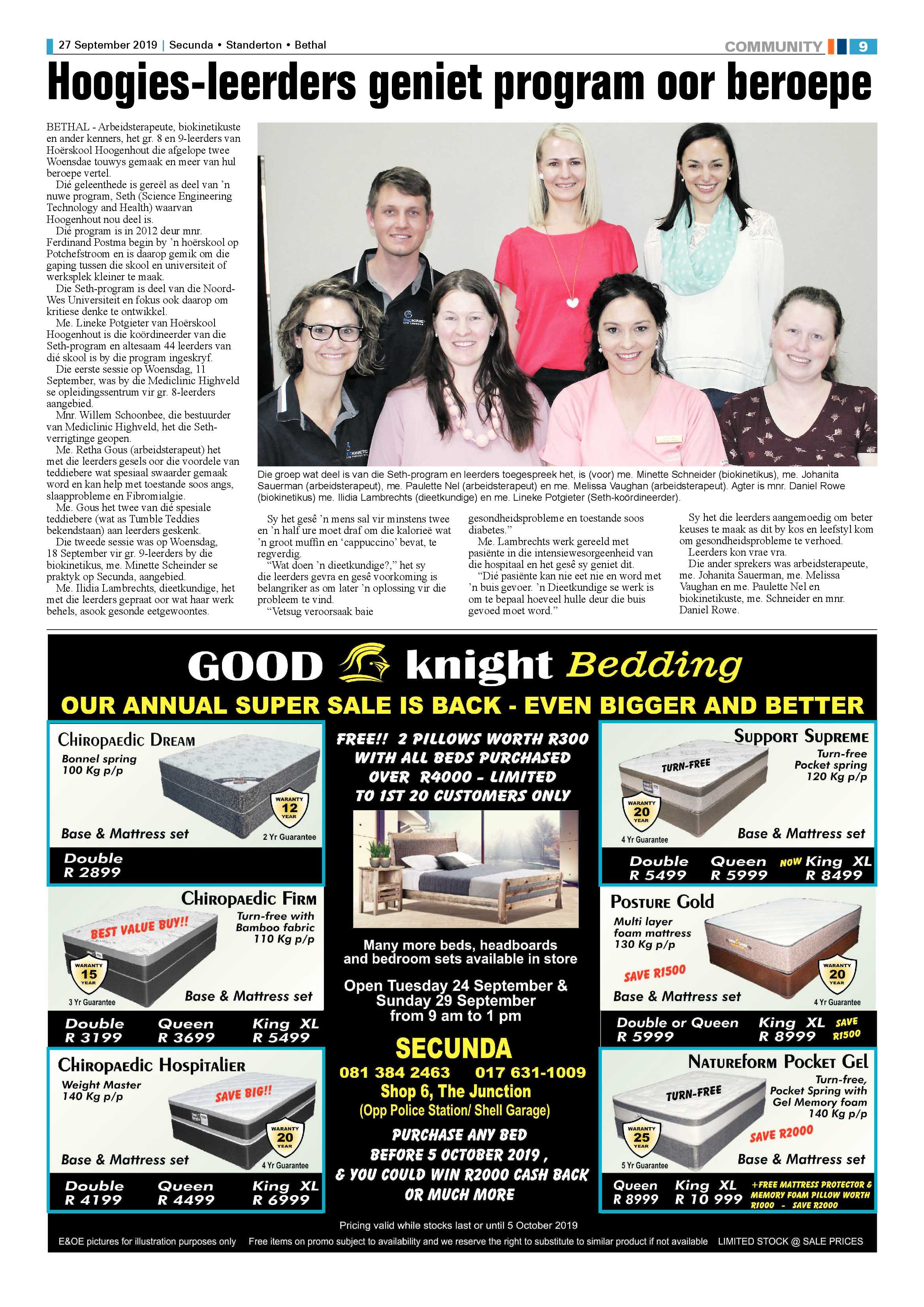 Standerton Advertiser 27 September 2019 page 9