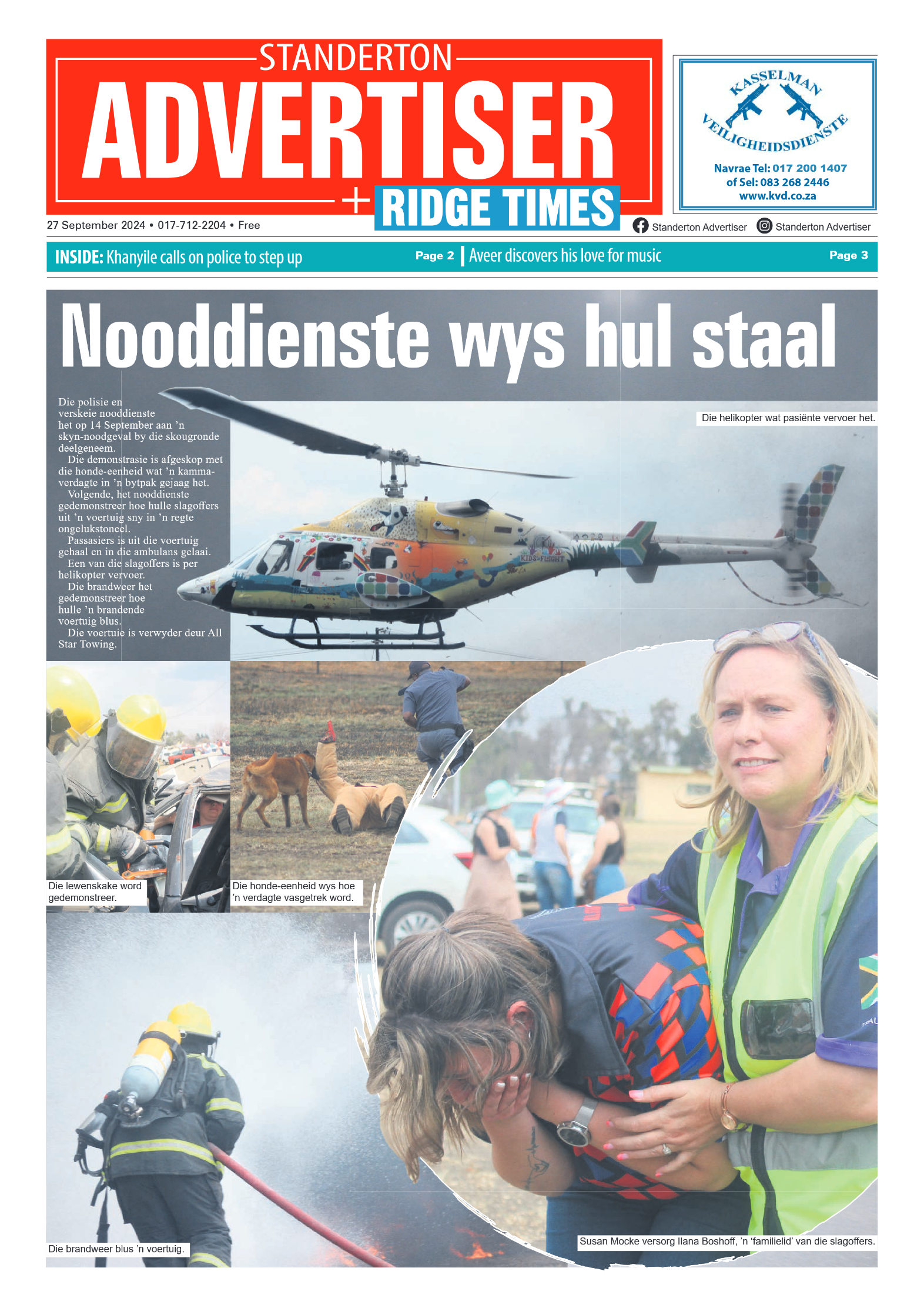 Standerton Advertiser 27 September 2024 page 1