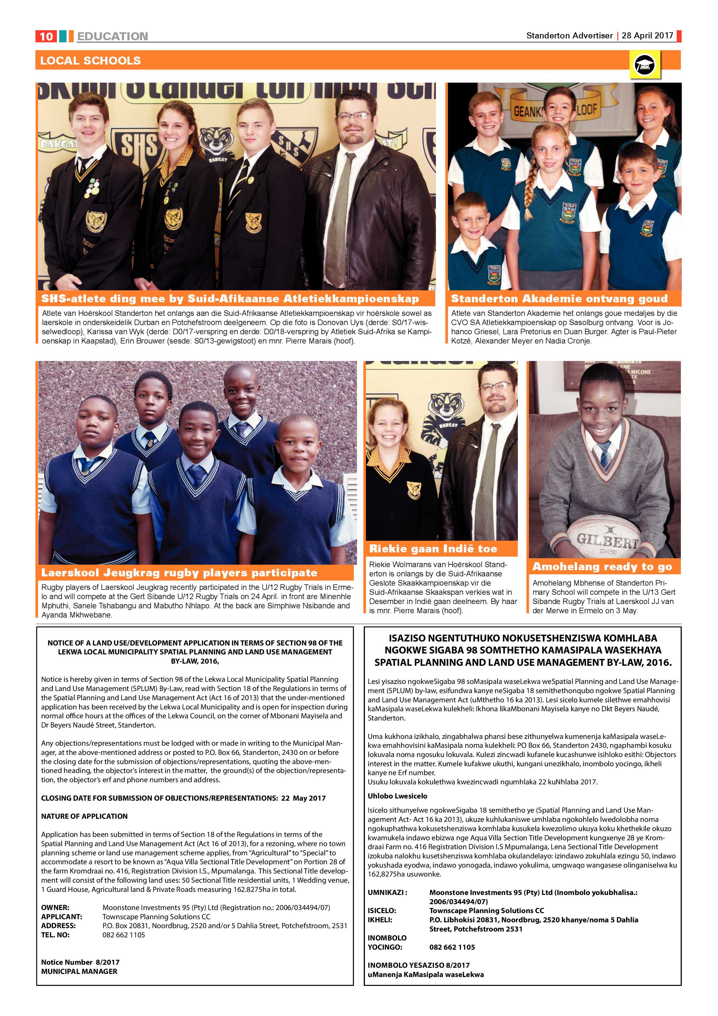 Standerton Advertiser 28 April 2017 page 10